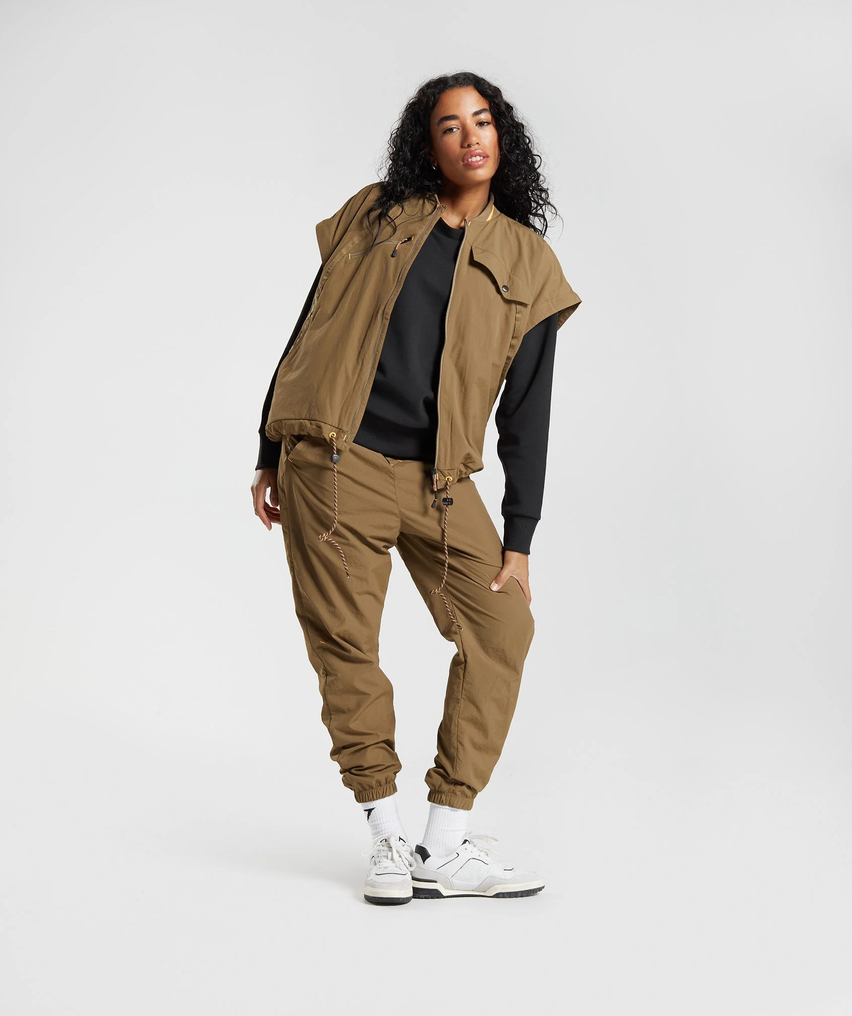 Gymshark Retake Woven Jacket - Puddle Brown - Image 3