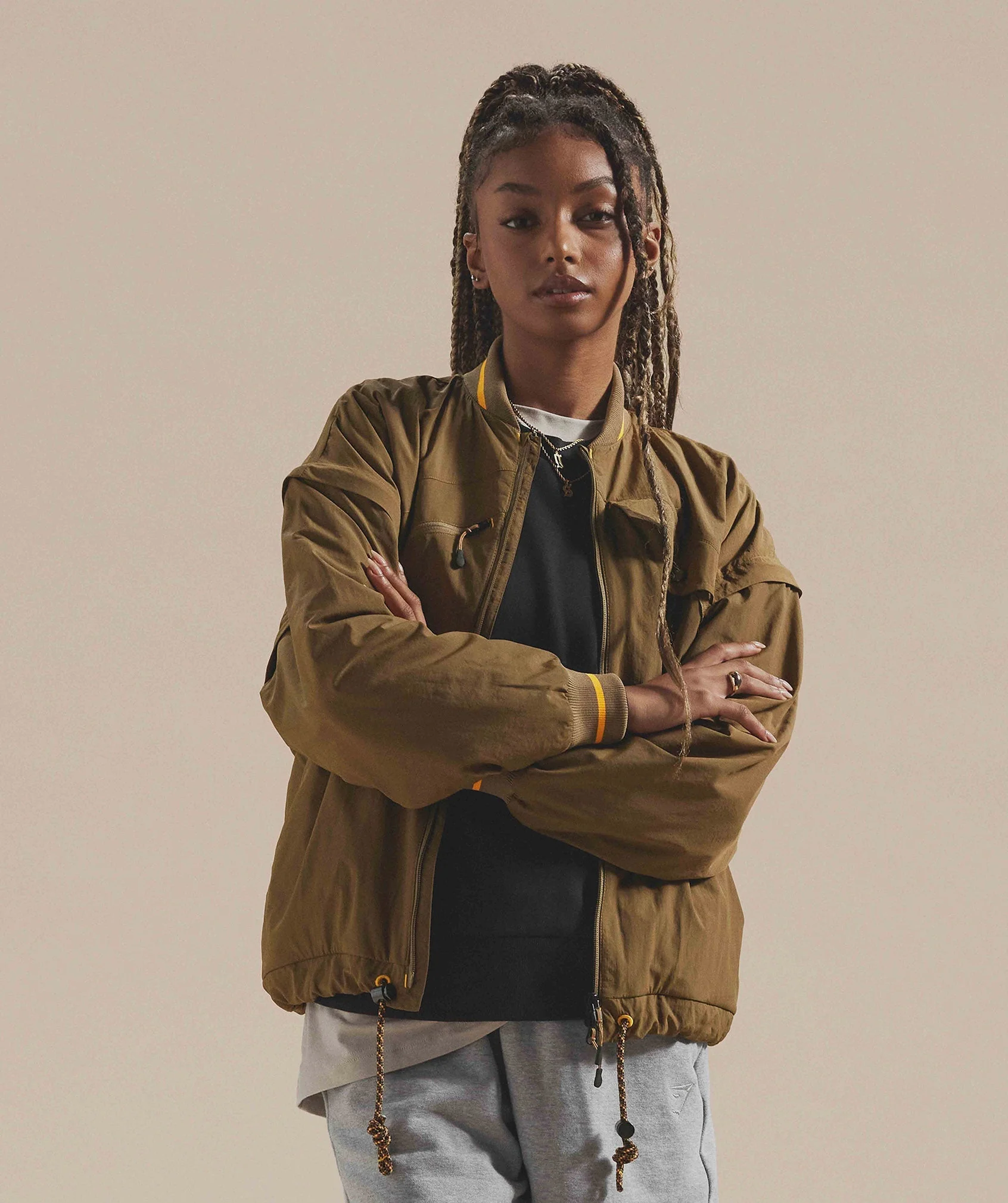 Gymshark Retake Woven Jacket - Puddle Brown - Image 7