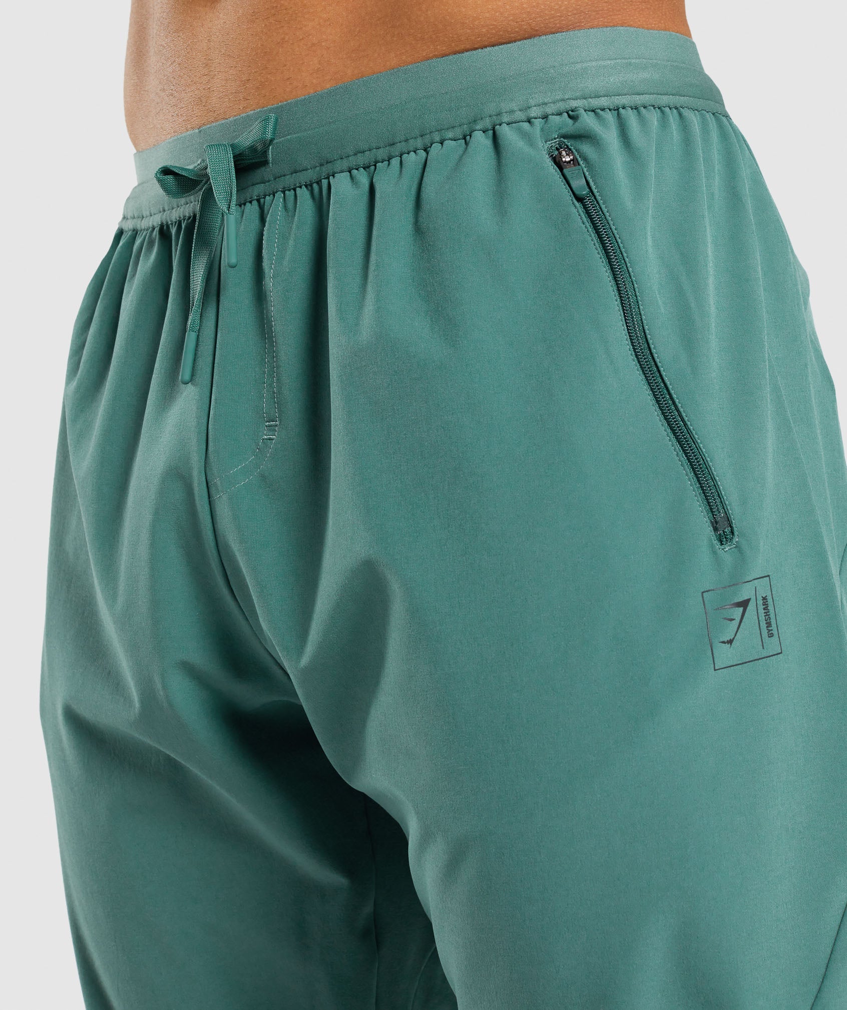 Gymshark Retake Woven Joggers - Dark Green - Image 6