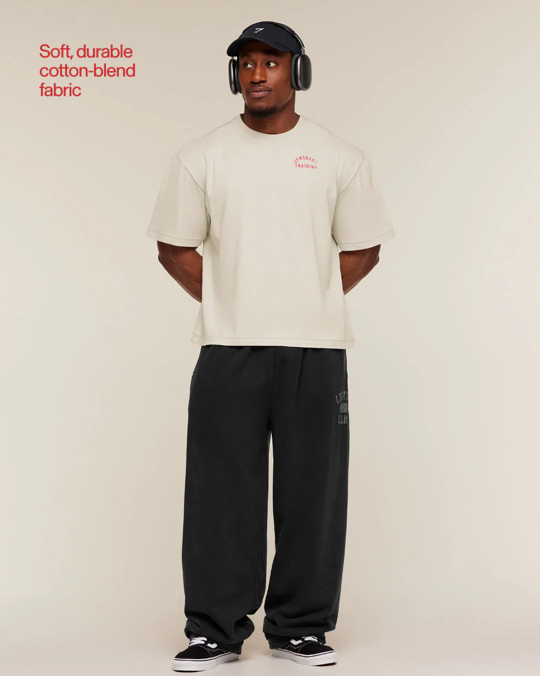 Gymshark Retro Collegiate T-Shirt - Tinted White - Image 3