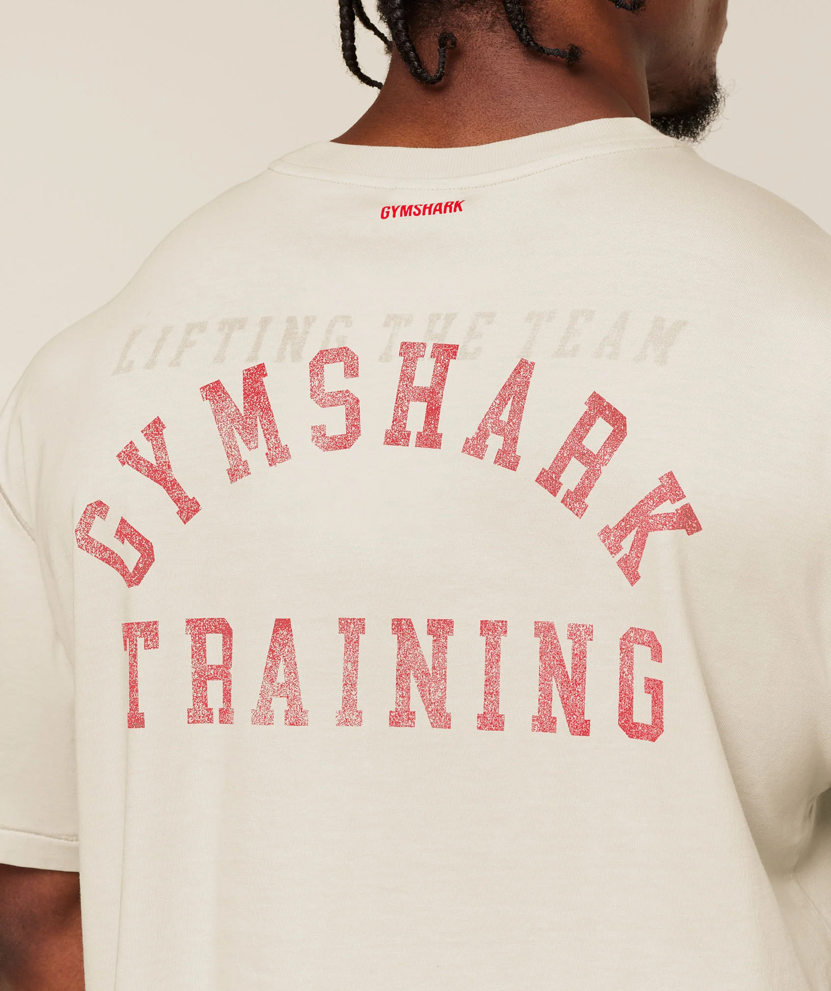 Gymshark Retro Collegiate T-Shirt - Tinted White - Image 6
