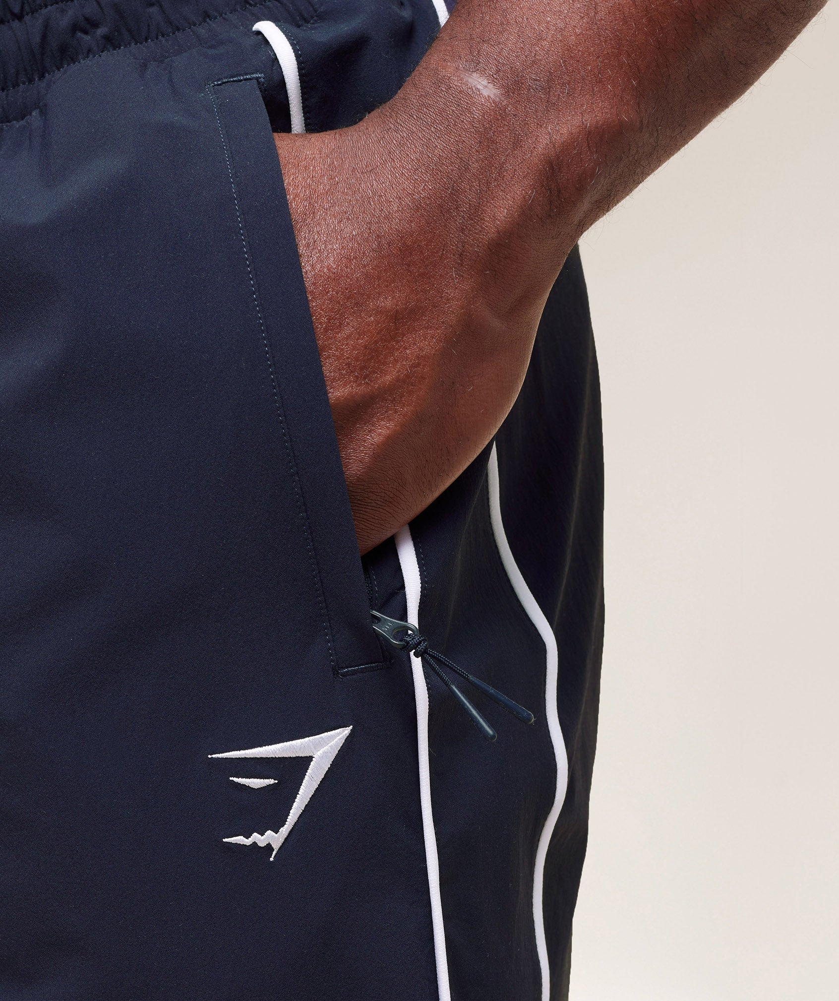 Gymshark Retro Crinkle Track Pants - Heavy Blue - Image 10