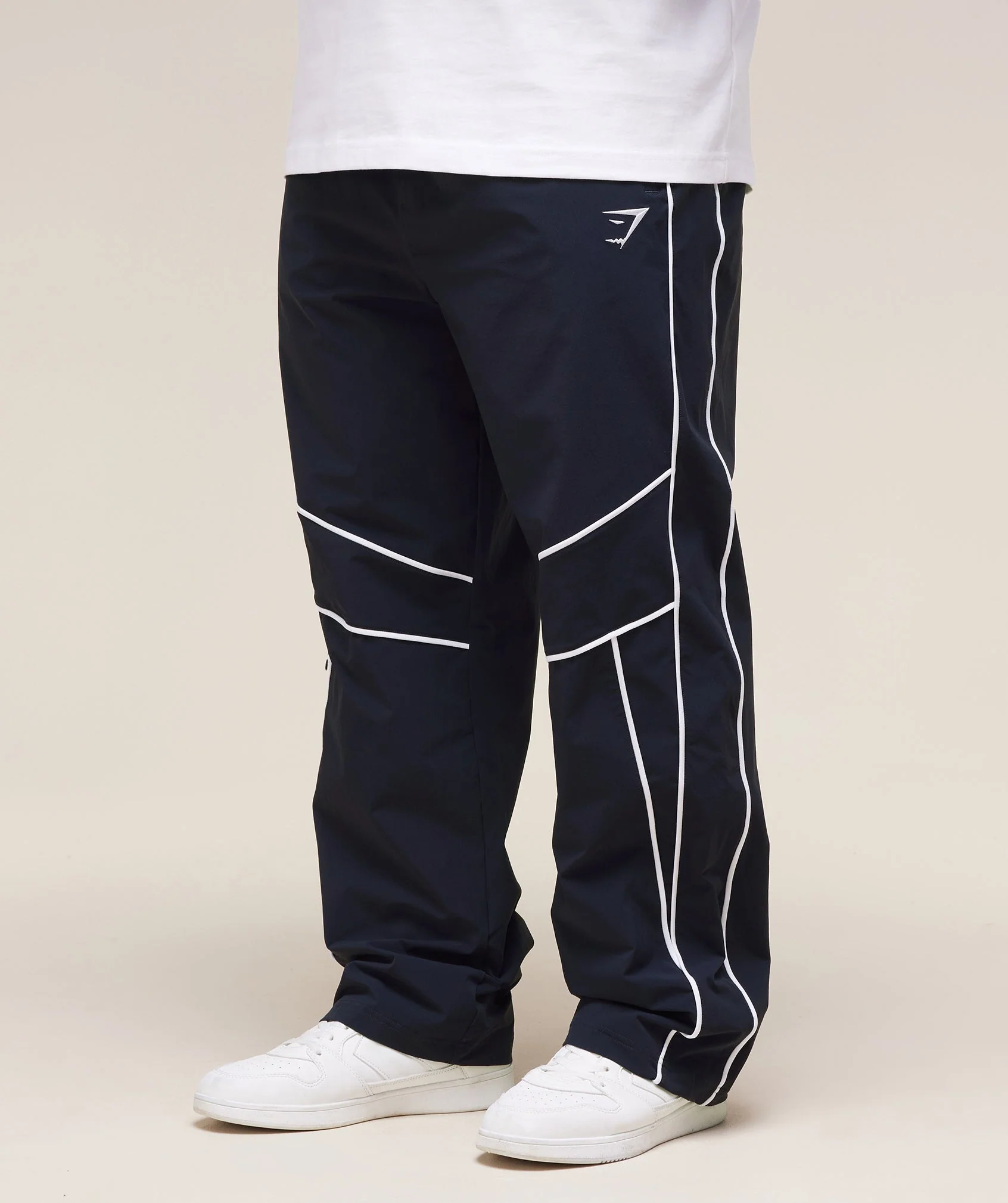 Gymshark Retro Crinkle Track Pants - Heavy Blue - Image 9
