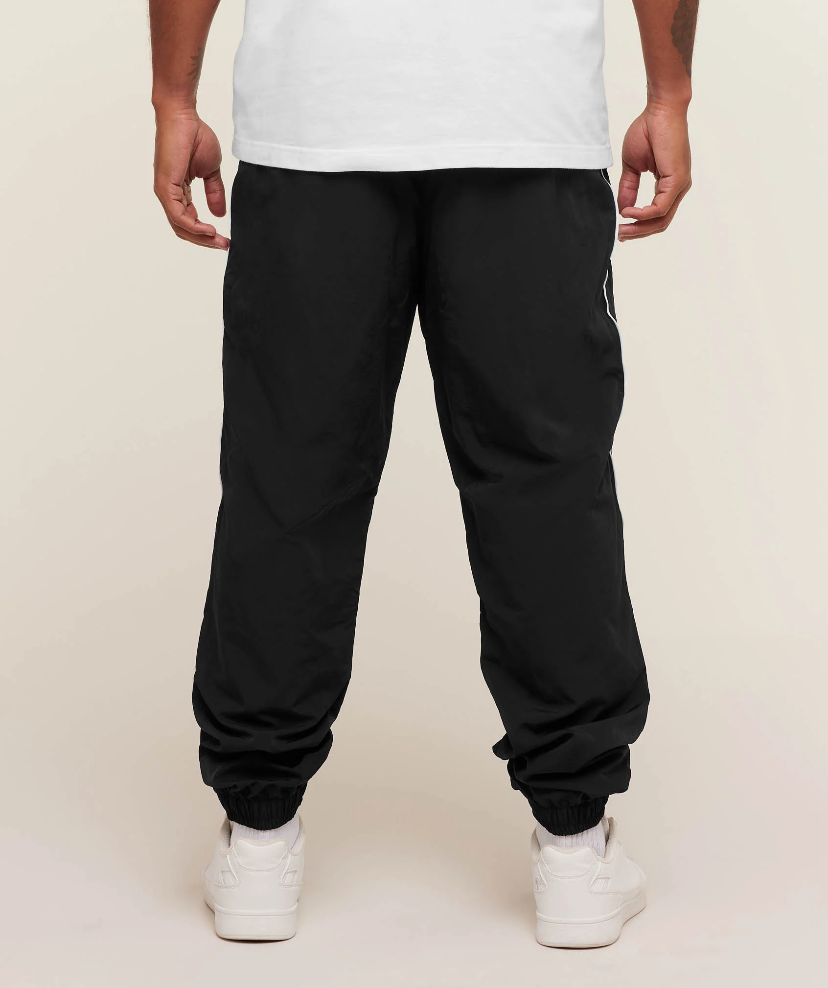 Gymshark Retro Shell Track Pants - Black - Image 2