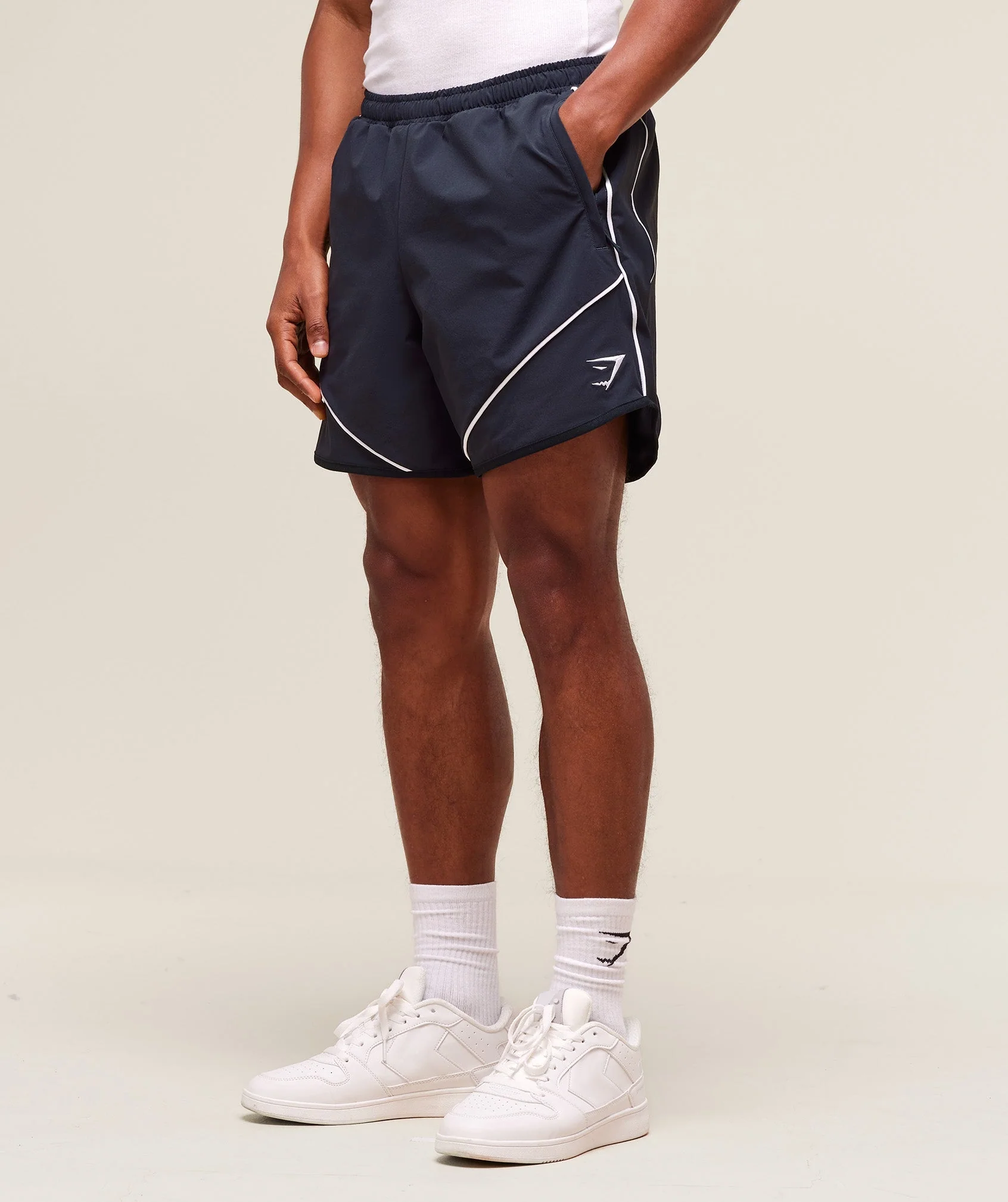 Gymshark Retro Shorts - Heavy Blue - Image 2