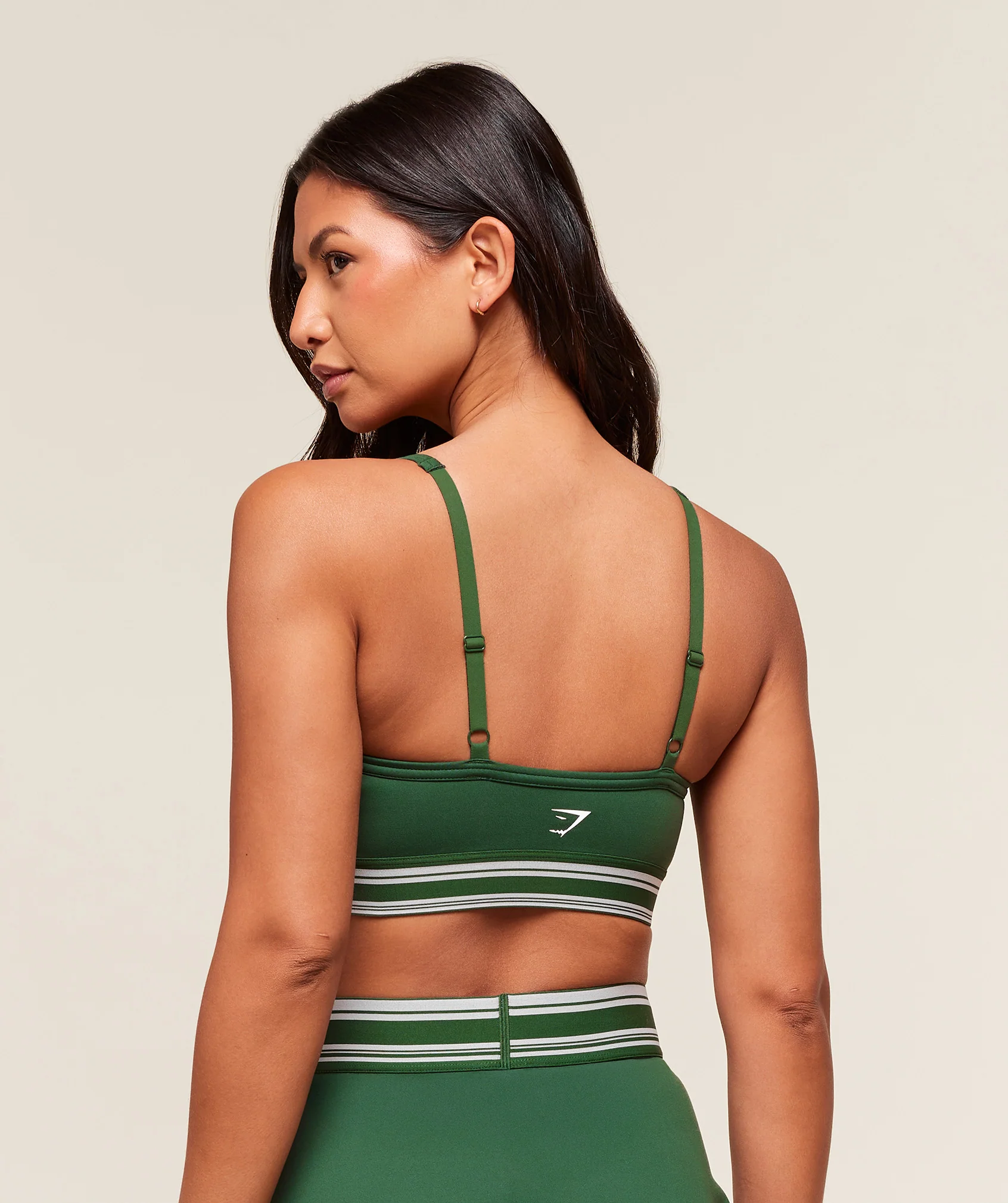 Gymshark Retro Sports Bra - Classic Green - Image 2