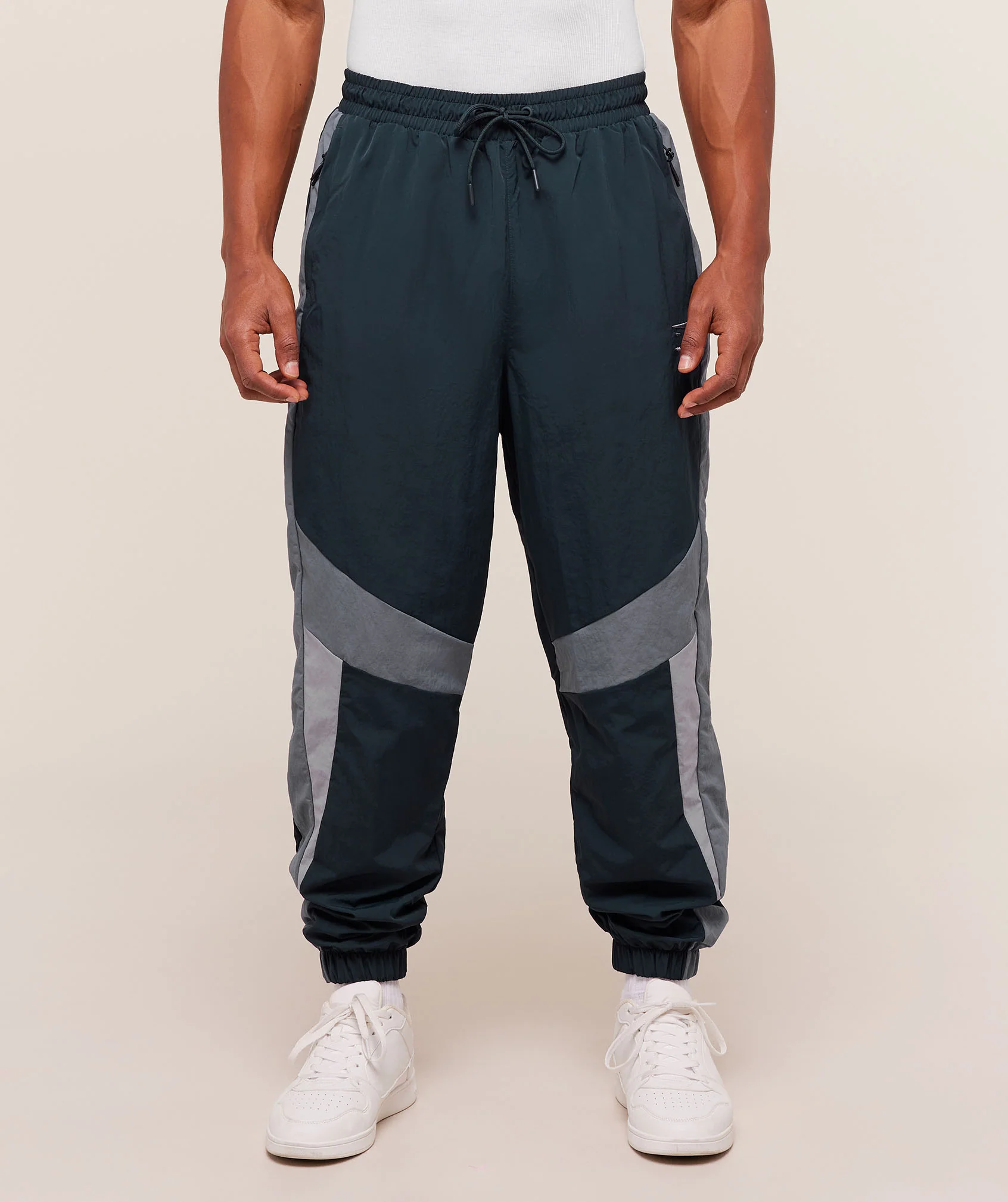 Gymshark Retro Track Pants - Deep Petrol Blue/Iron Blue/Denim Grey - Image 2