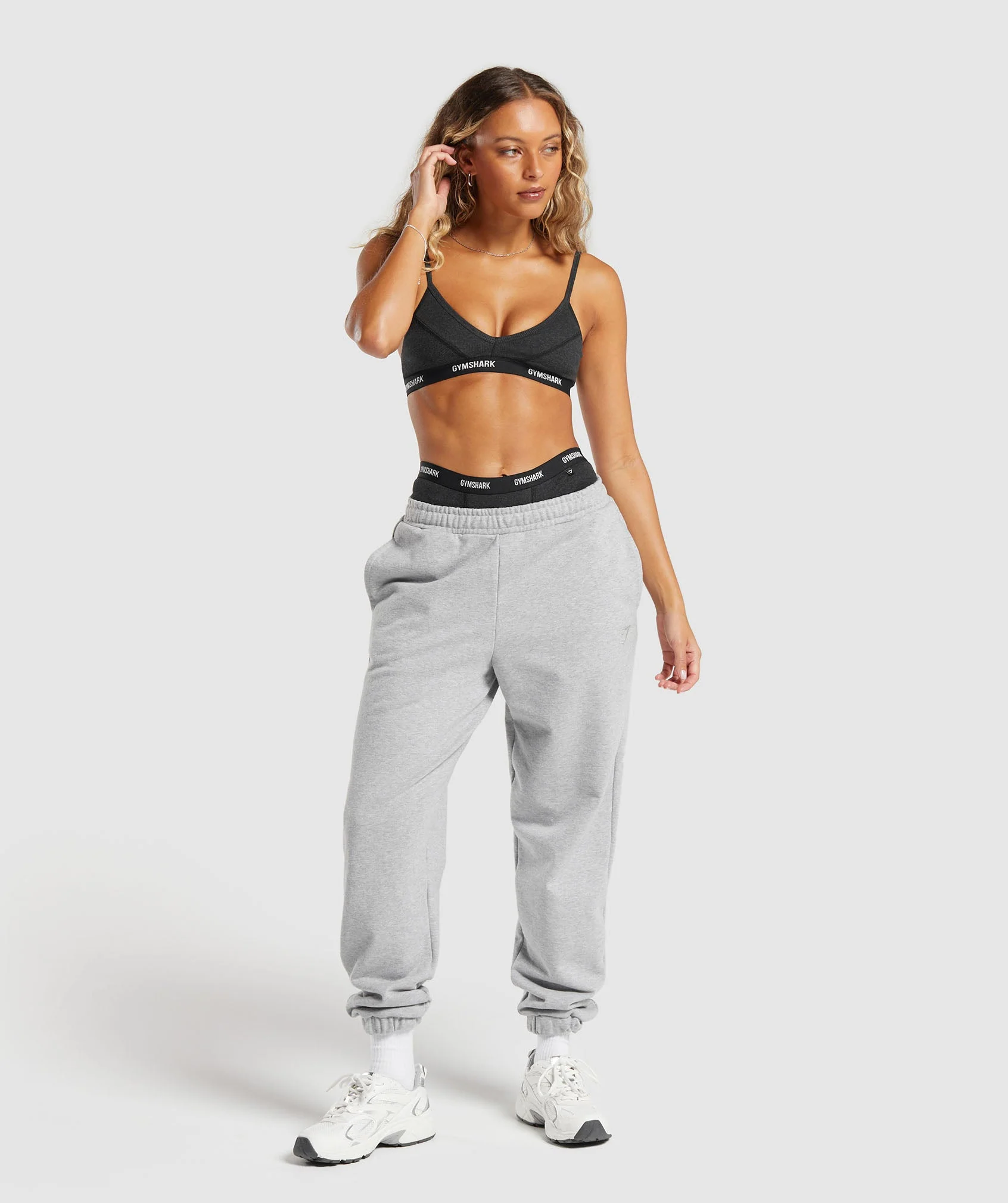 Gymshark Rib Bralette - Midnight Black Marl - Image 4