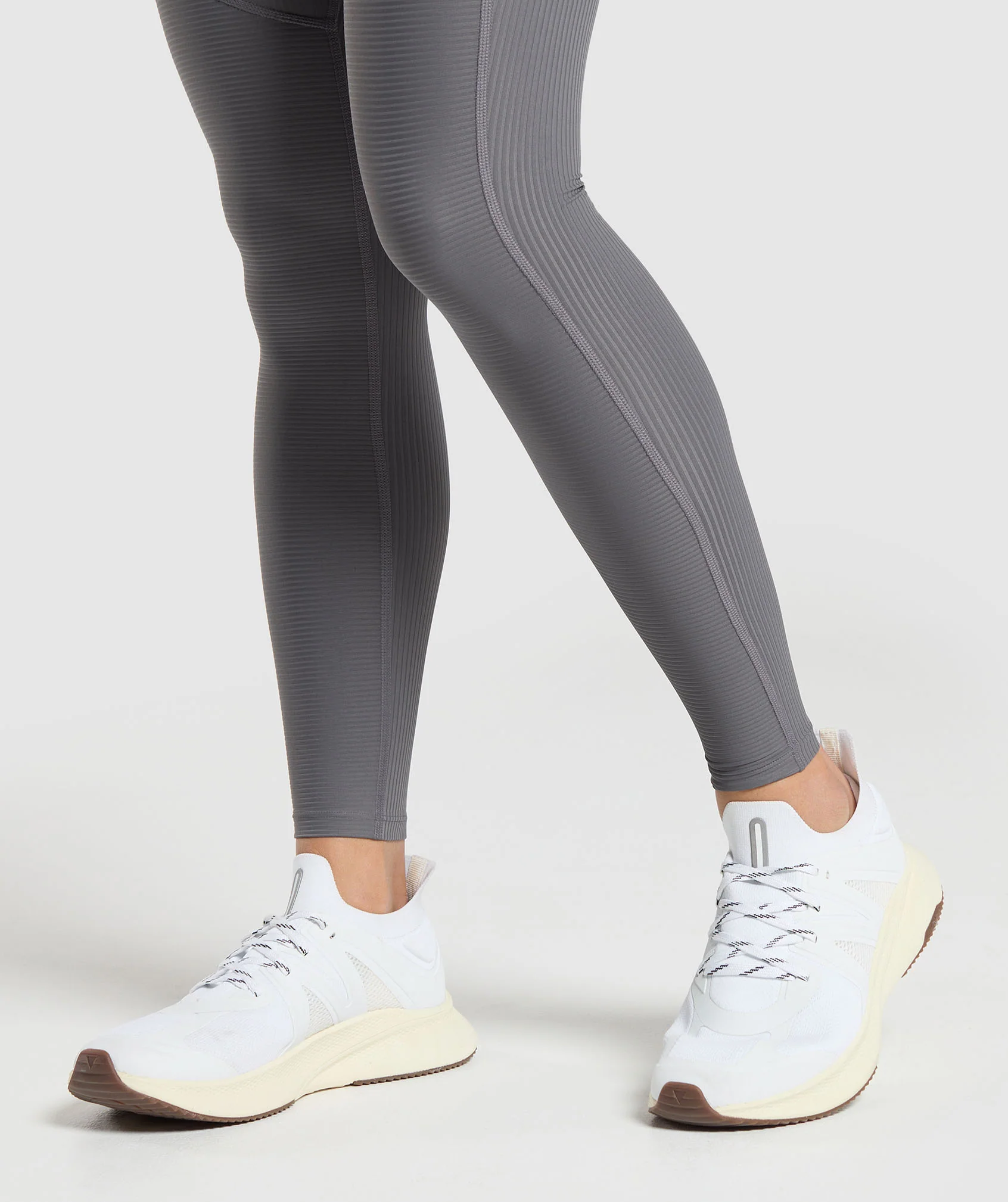 Gymshark Ribbed Legging - Brushed Grey - Image 7
