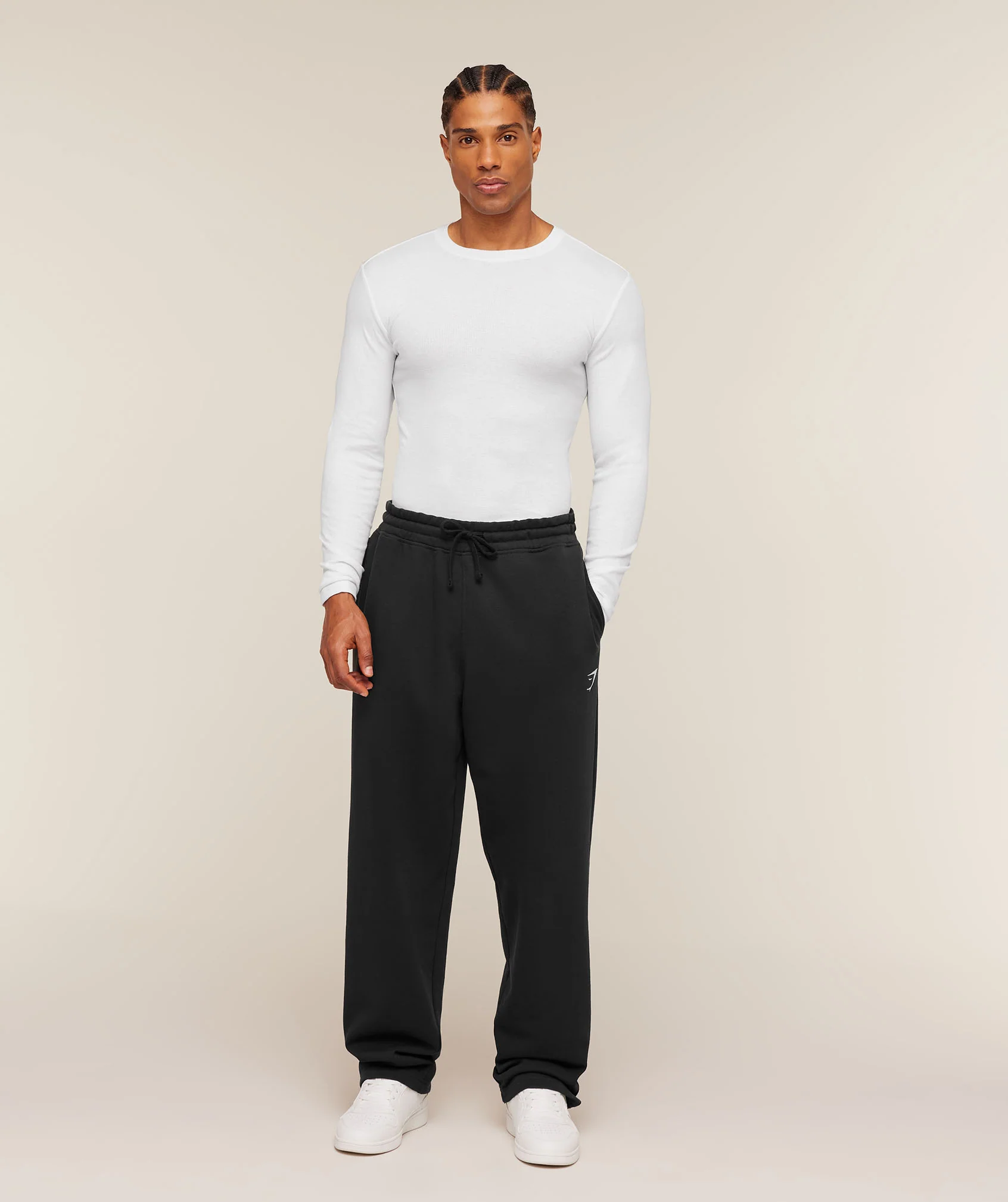 Gymshark Ribbed Long Sleeve T-Shirt - White - Image 5