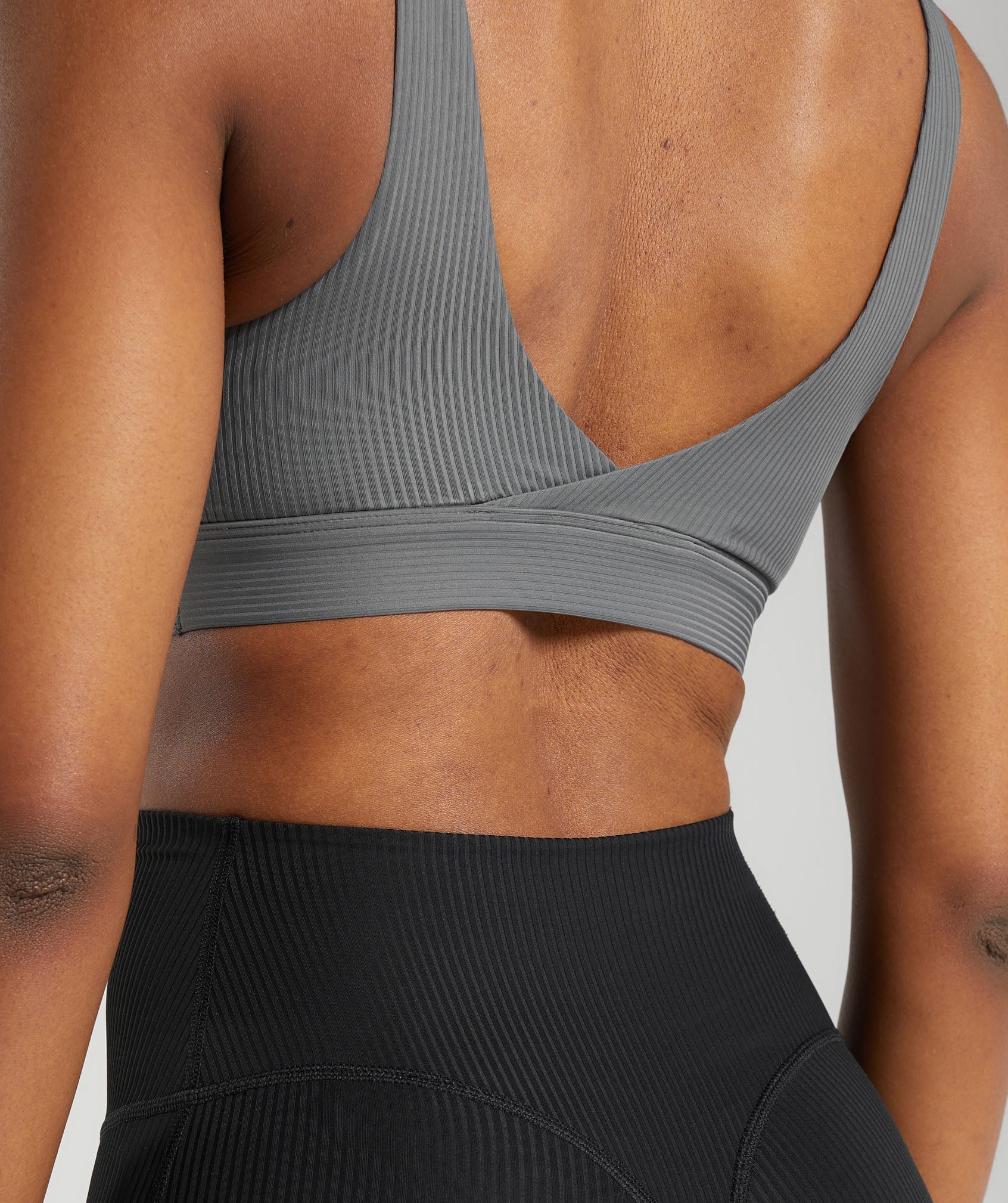 Gymshark Ribbed Sports Bra - Brushed Grey - Image 5
