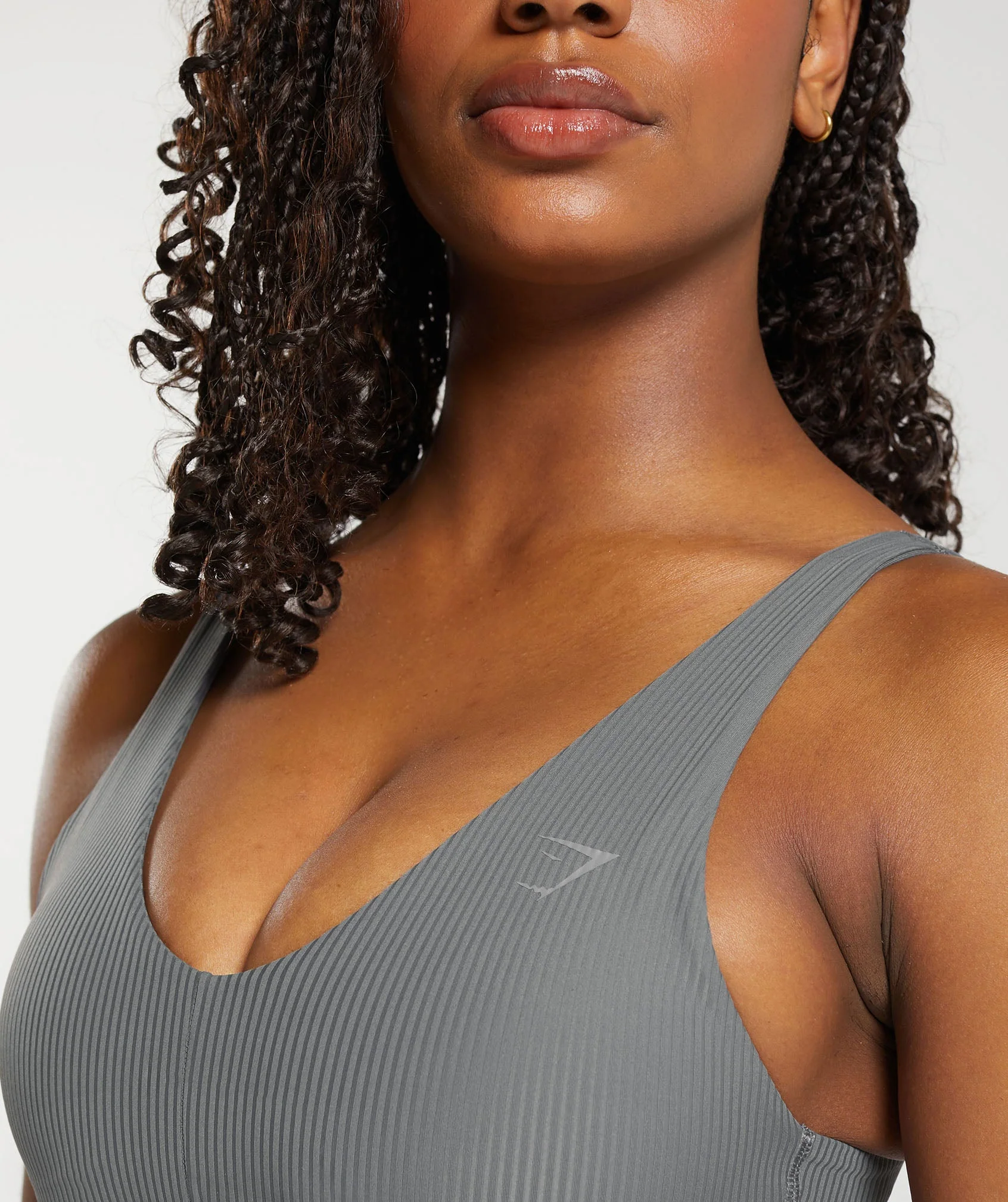 Gymshark Ribbed Sports Bra - Brushed Grey - Image 6