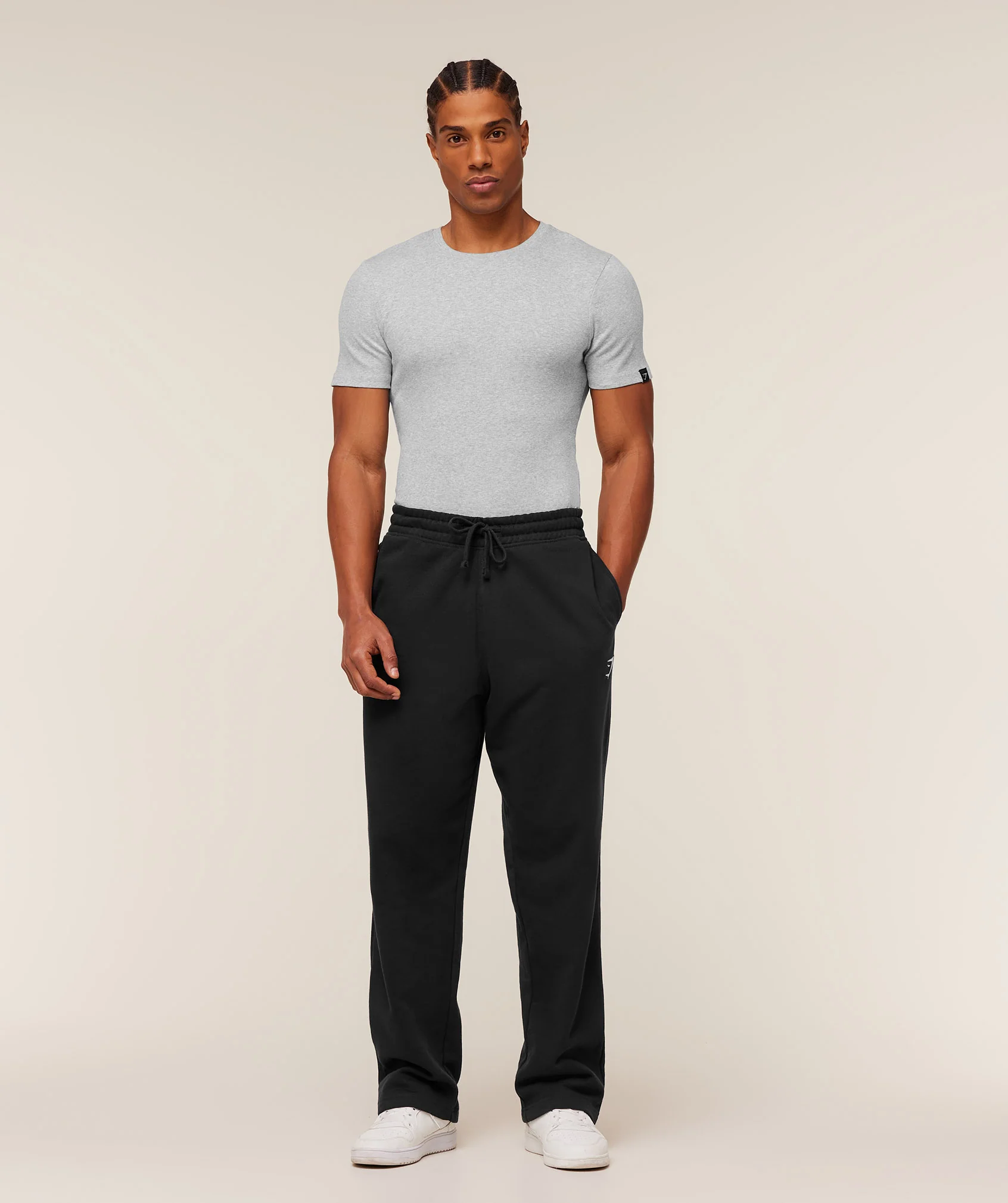 Gymshark Ribbed T-Shirt - Light Grey Core Marl - Image 4
