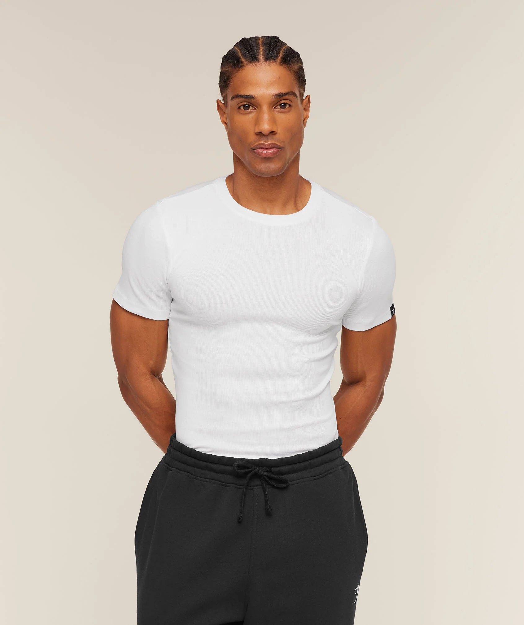 Gymshark Ribbed T-Shirt - White