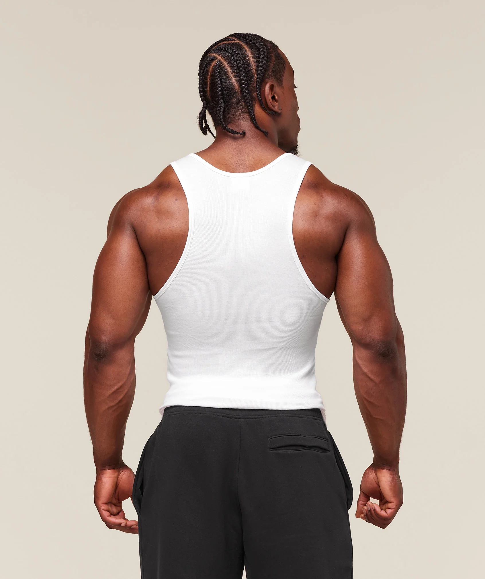 Gymshark Ribbed Tank 3 Pack - White - Image 2