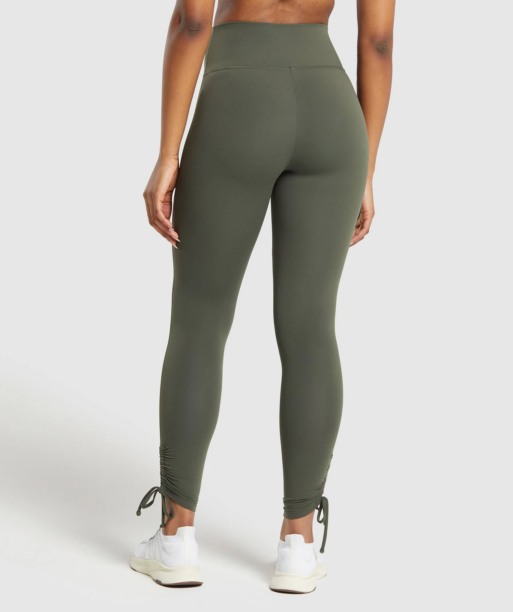 Gymshark Ribbon Ankle Leggings - Strength Green - Image 2