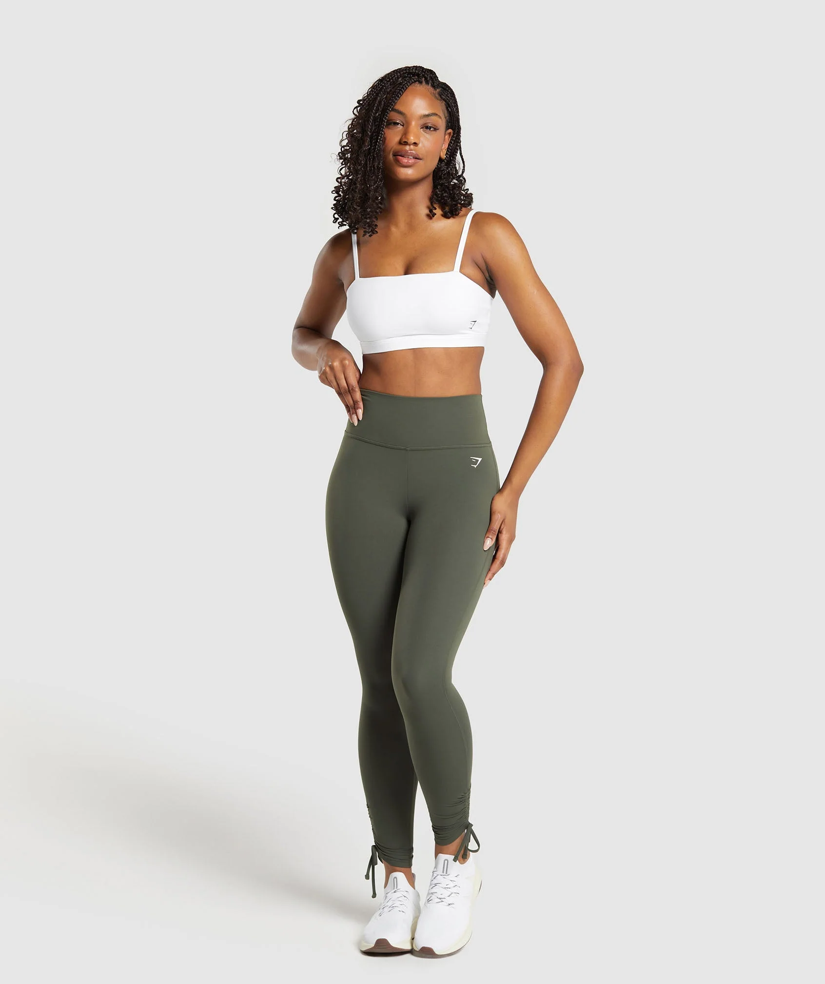 Gymshark Ribbon Ankle Leggings - Strength Green - Image 4