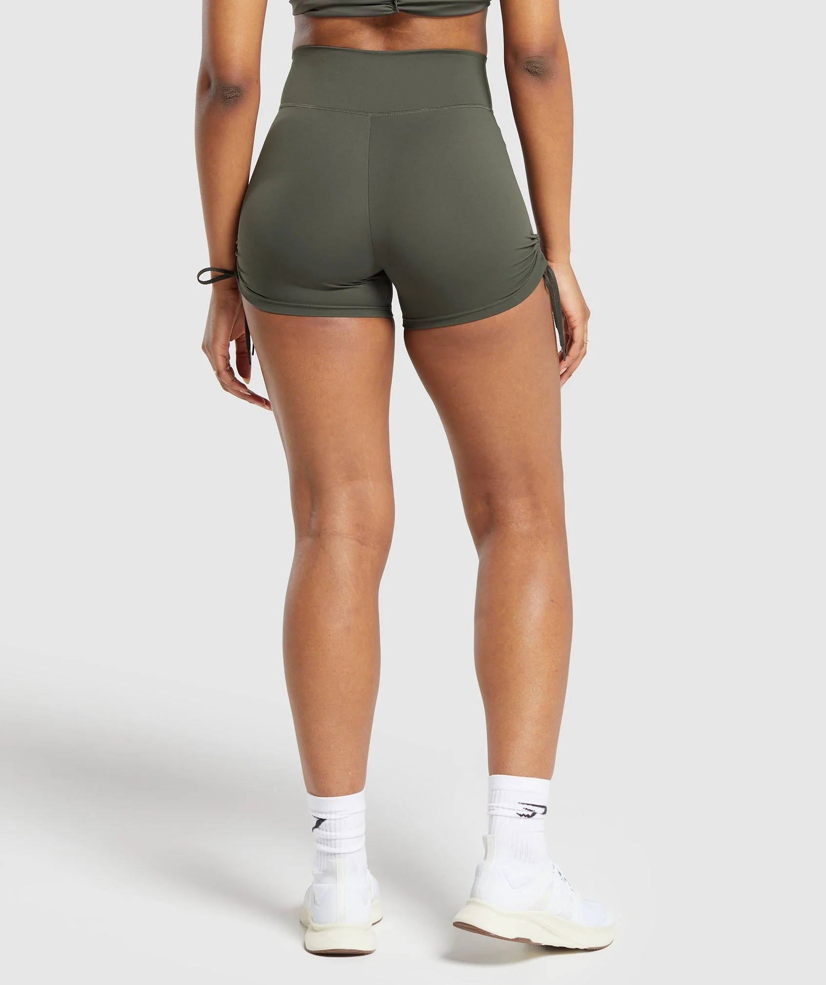 Gymshark Ruche Shorts - Strength Green - Image 2