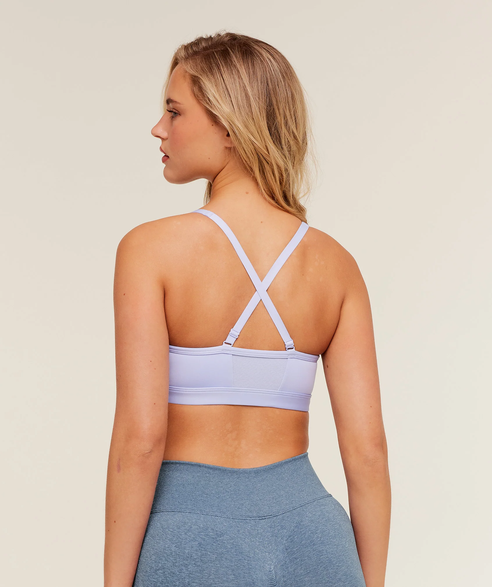 Gymshark Ruched Sports Bra - Warm Lilac - Image 2