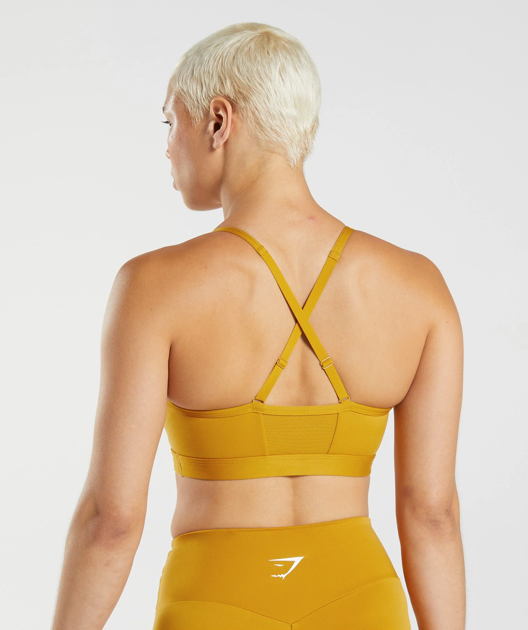 Gymshark Ruched Sports Bra - Turmeric Yellow - Image 2