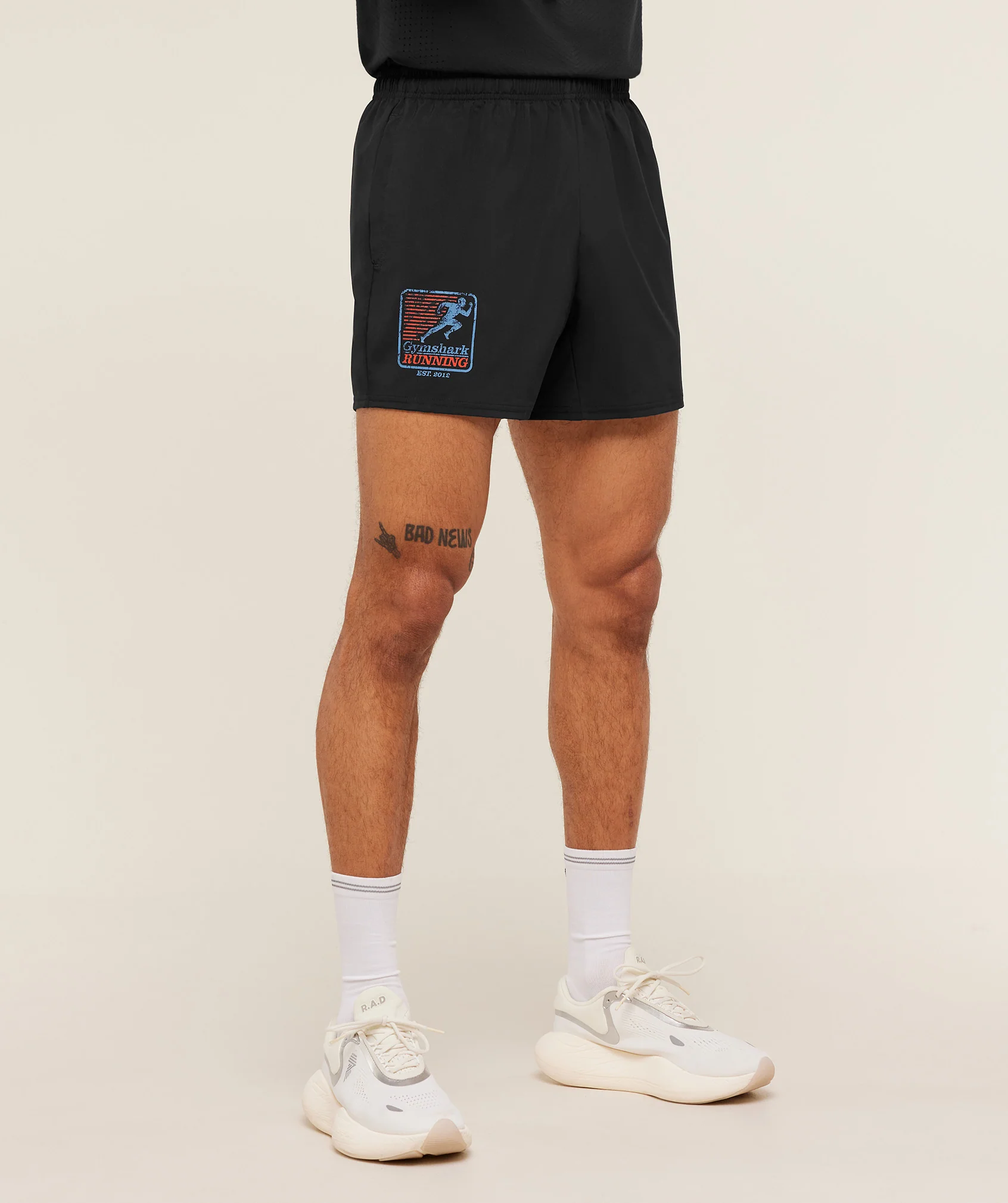 Gymshark Run Club Graphic Shorts - GS Black
