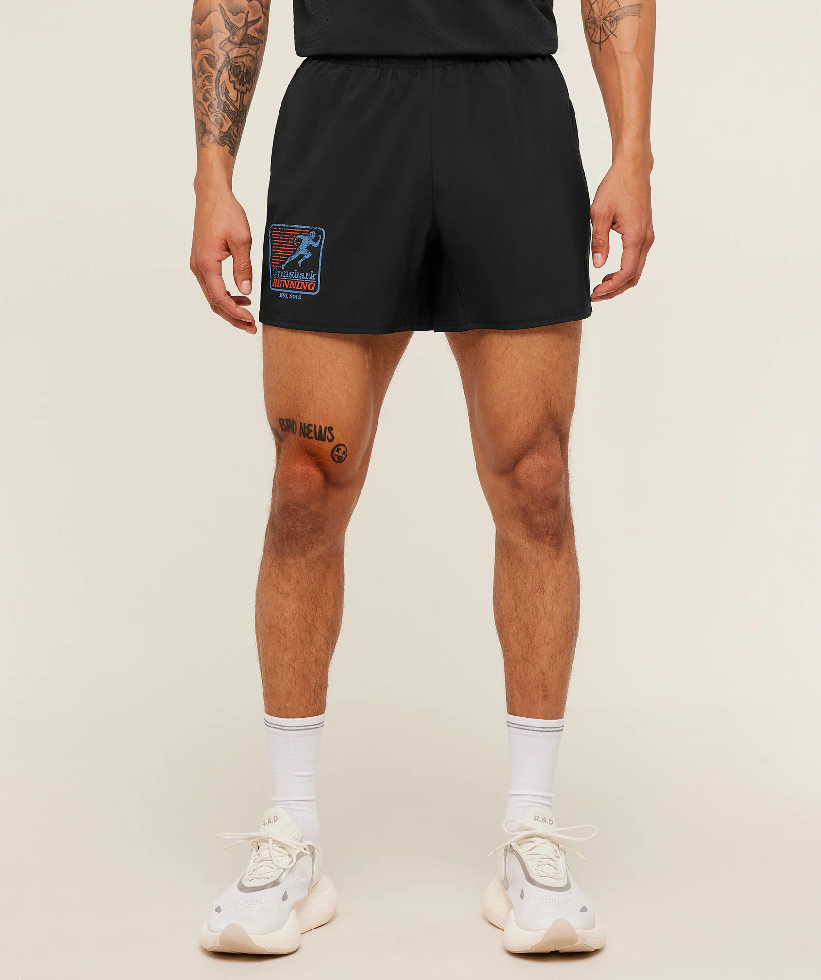 Gymshark Run Club Graphic Shorts - GS Black - Image 3