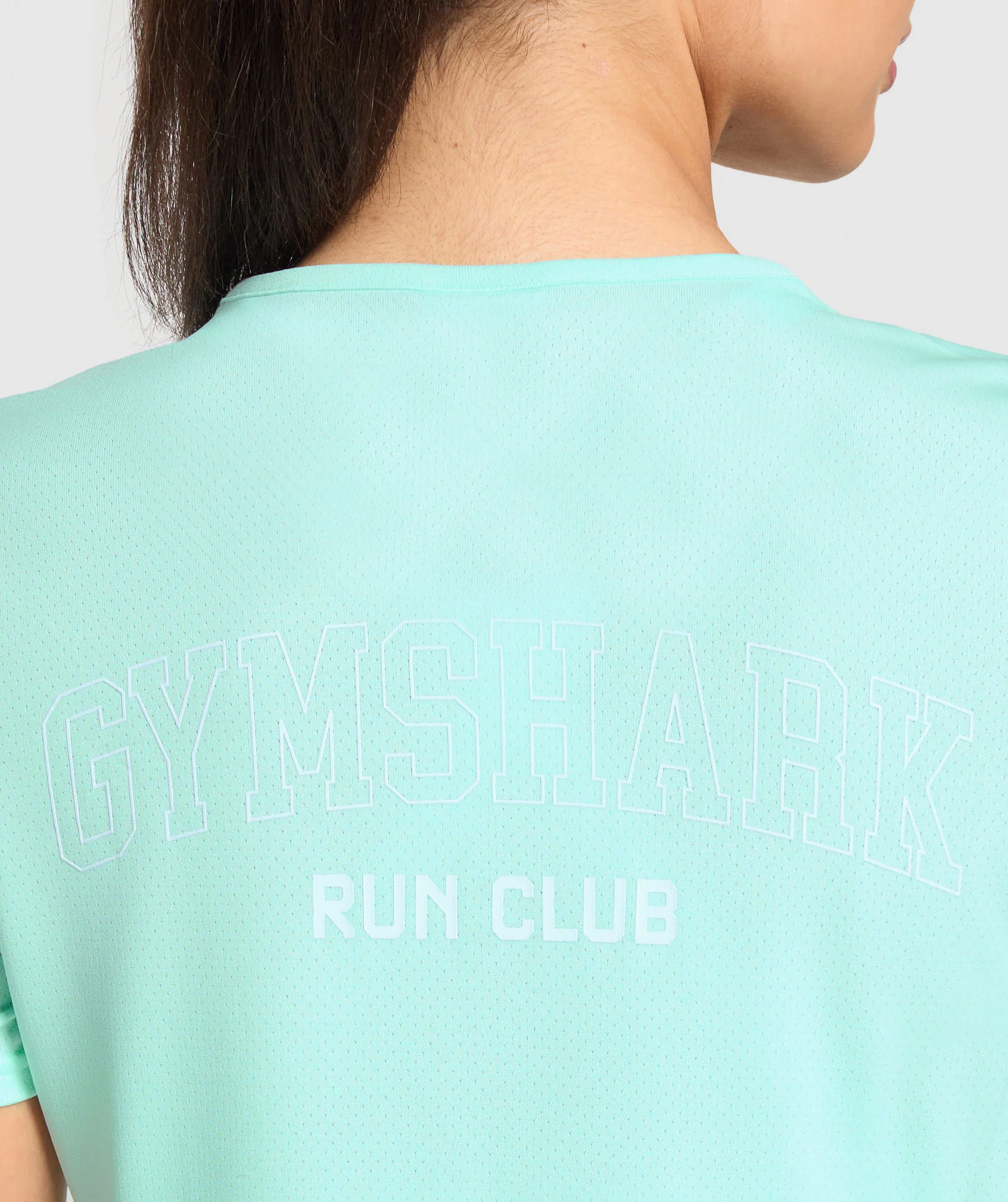 Gymshark Run Club Graphic T-Shirt - Pop Turquoise - Image 3