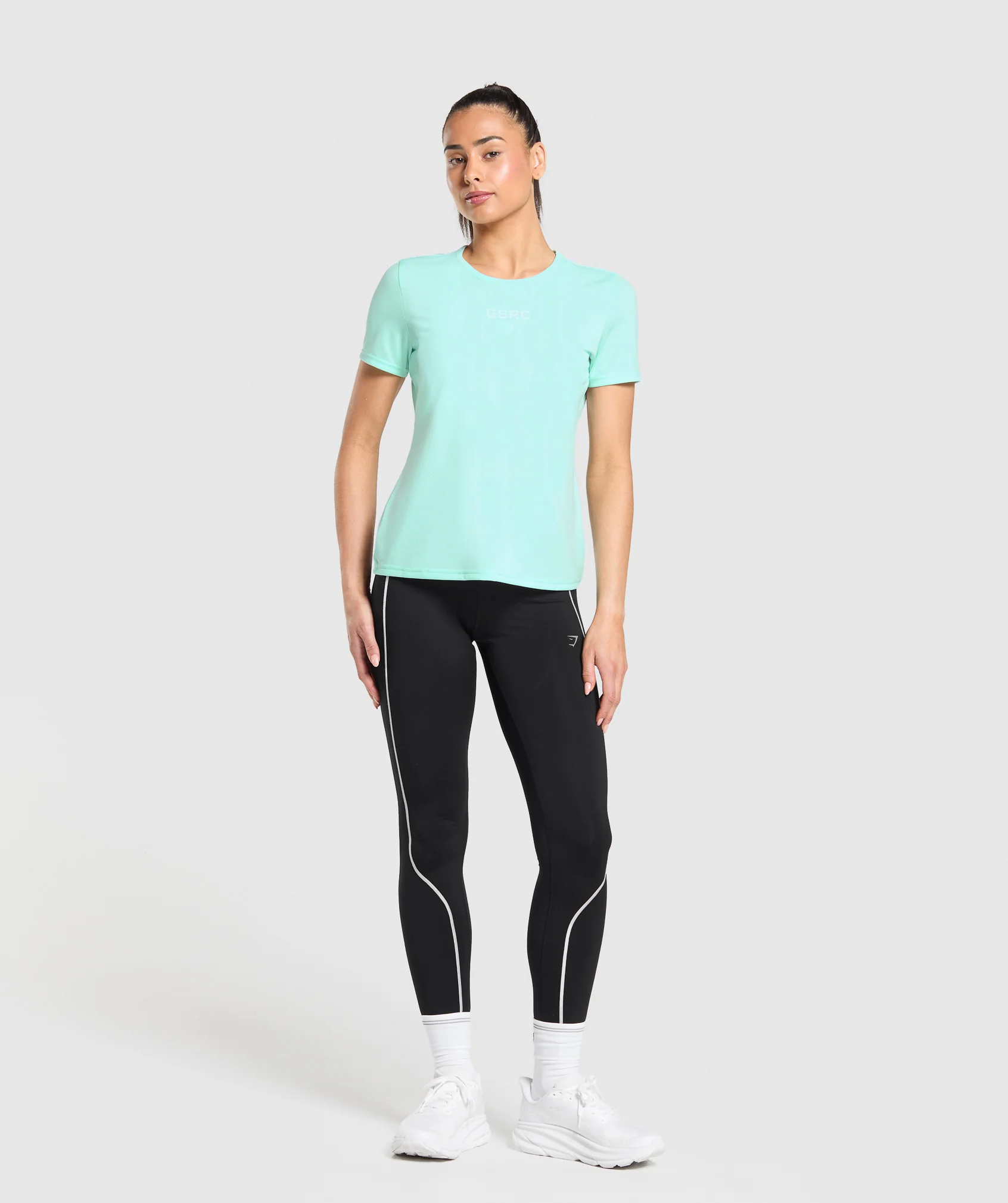 Gymshark Run Club Graphic T-Shirt - Pop Turquoise - Image 6