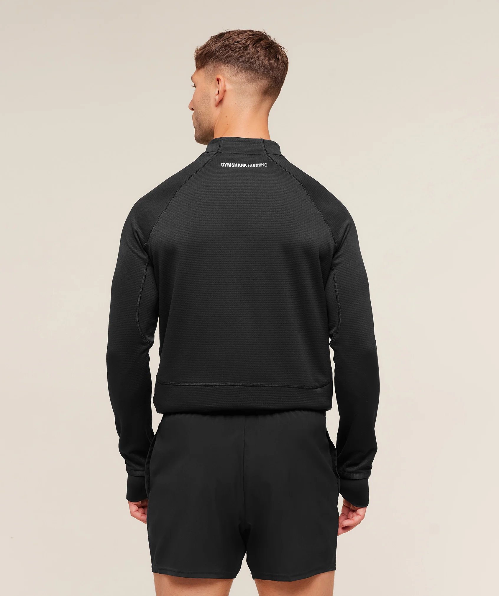 Gymshark Running 1/4 Zip - Black - Image 3