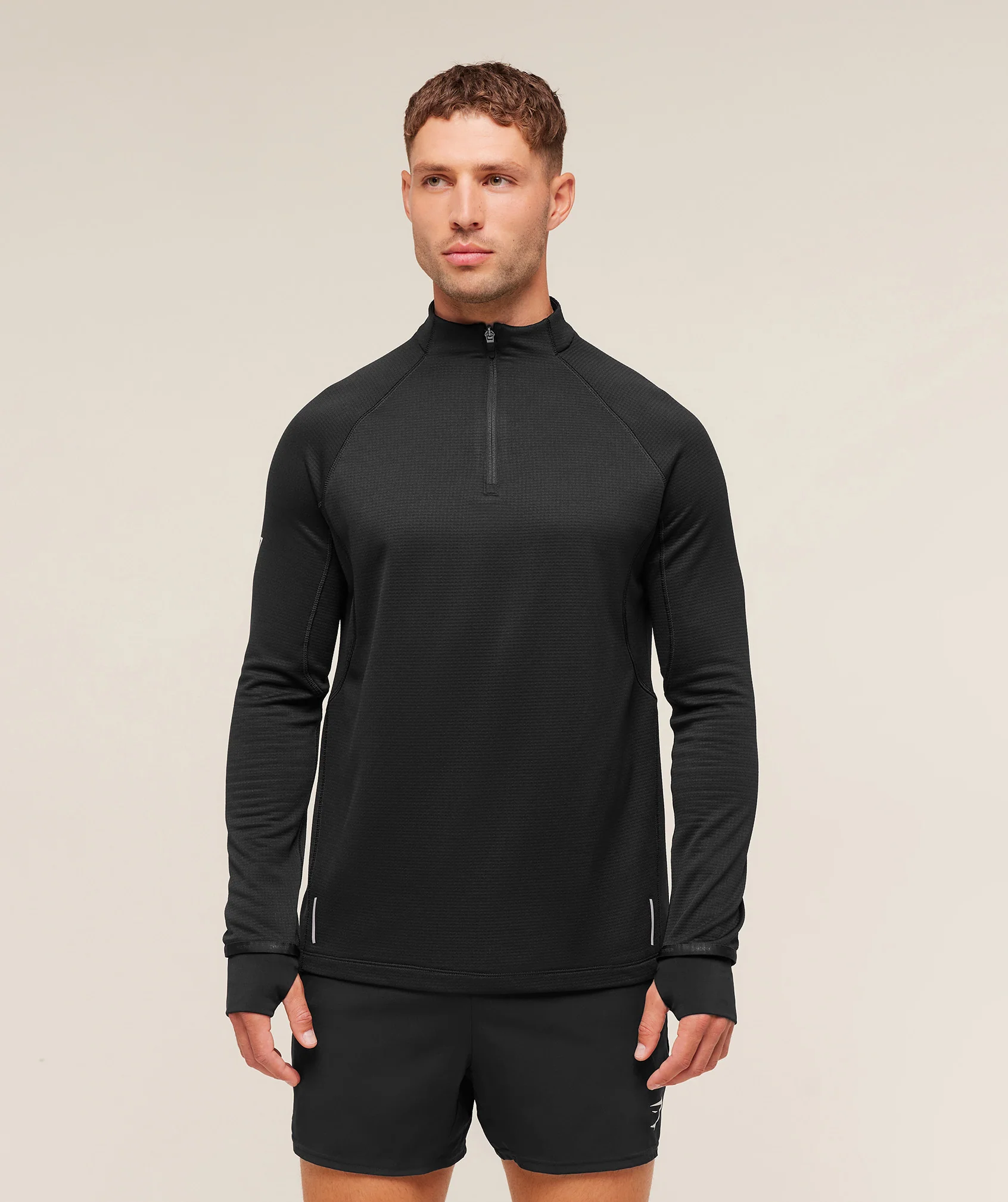 Gymshark Running 1/4 Zip - Black - Image 4
