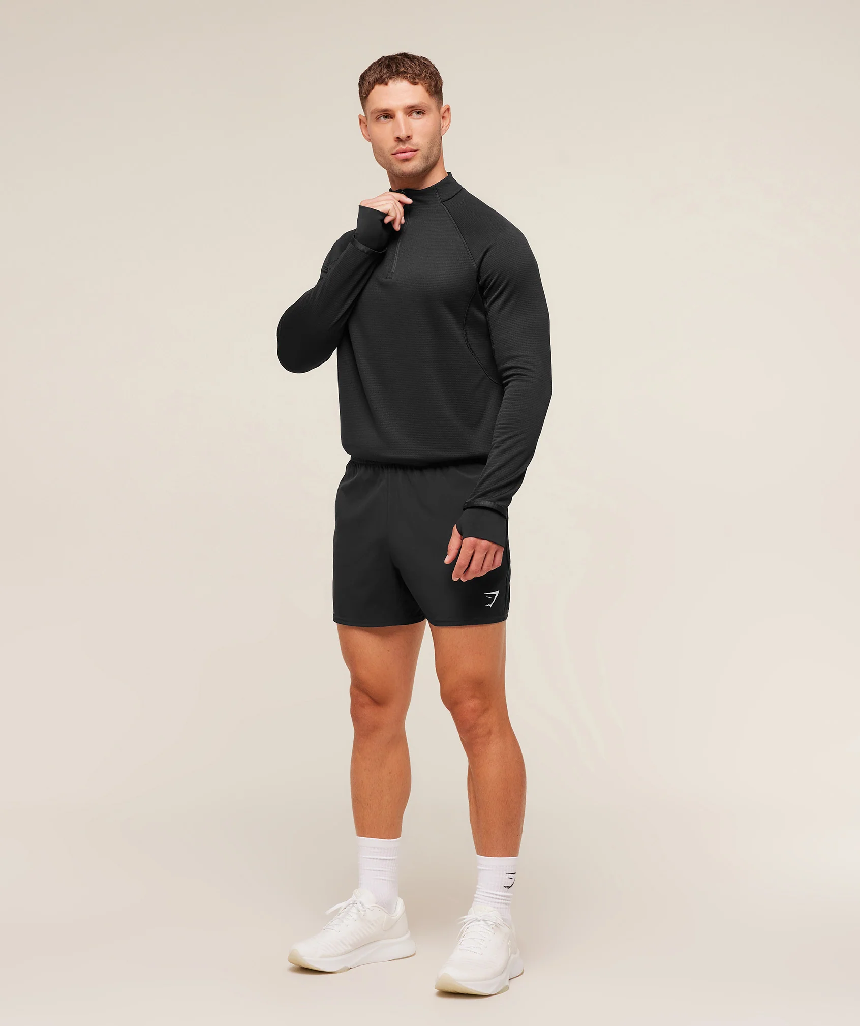 Gymshark Running 1/4 Zip - Black - Image 5