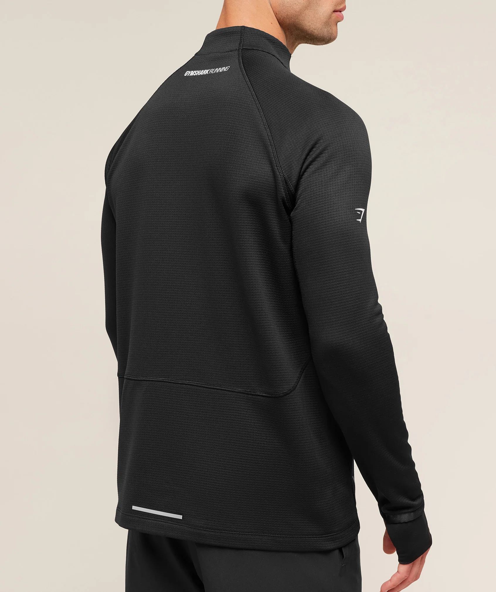 Gymshark Running 1/4 Zip - Black - Image 7
