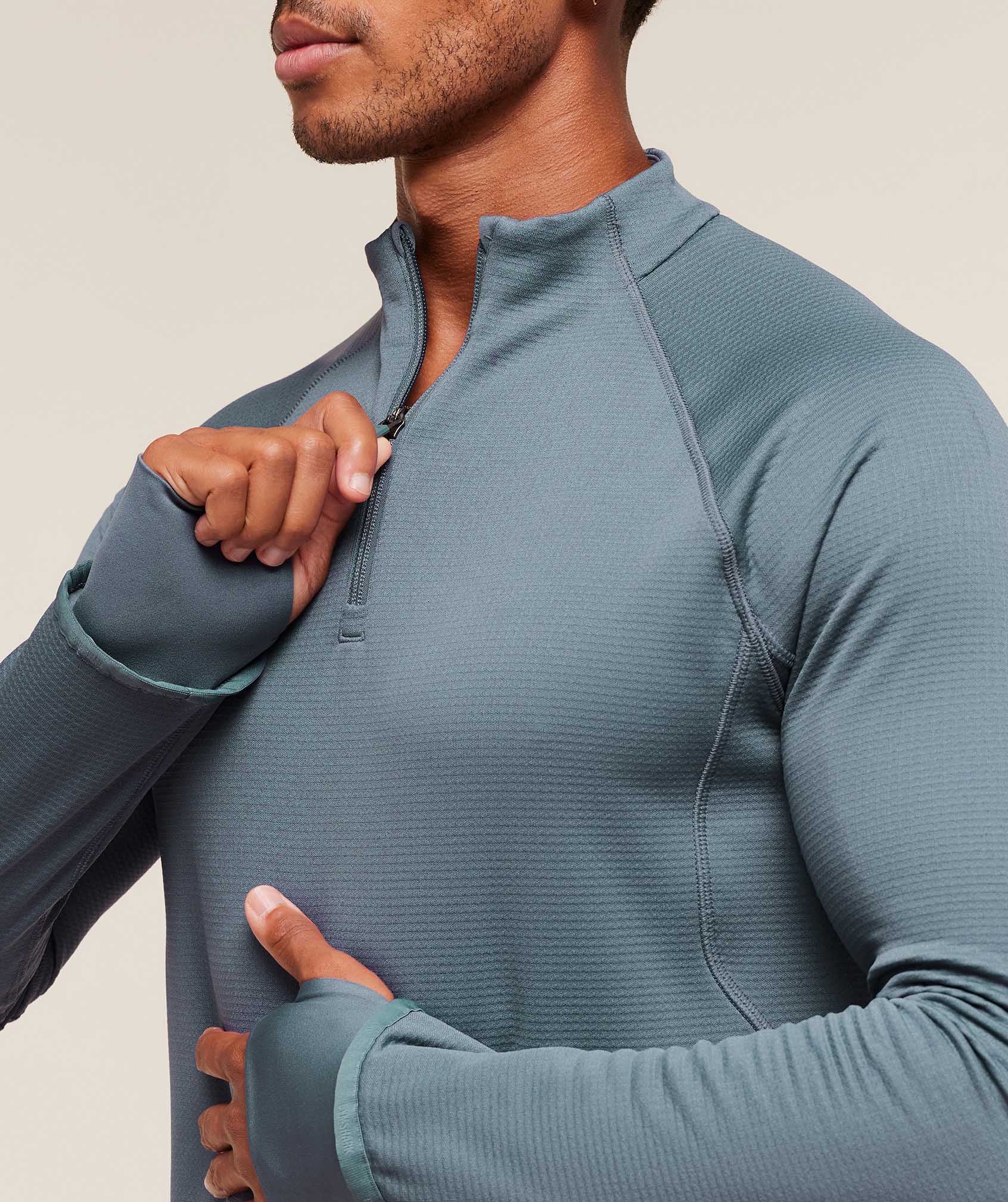 Gymshark Running 1/4 Zip - Iron Blue - Image 6