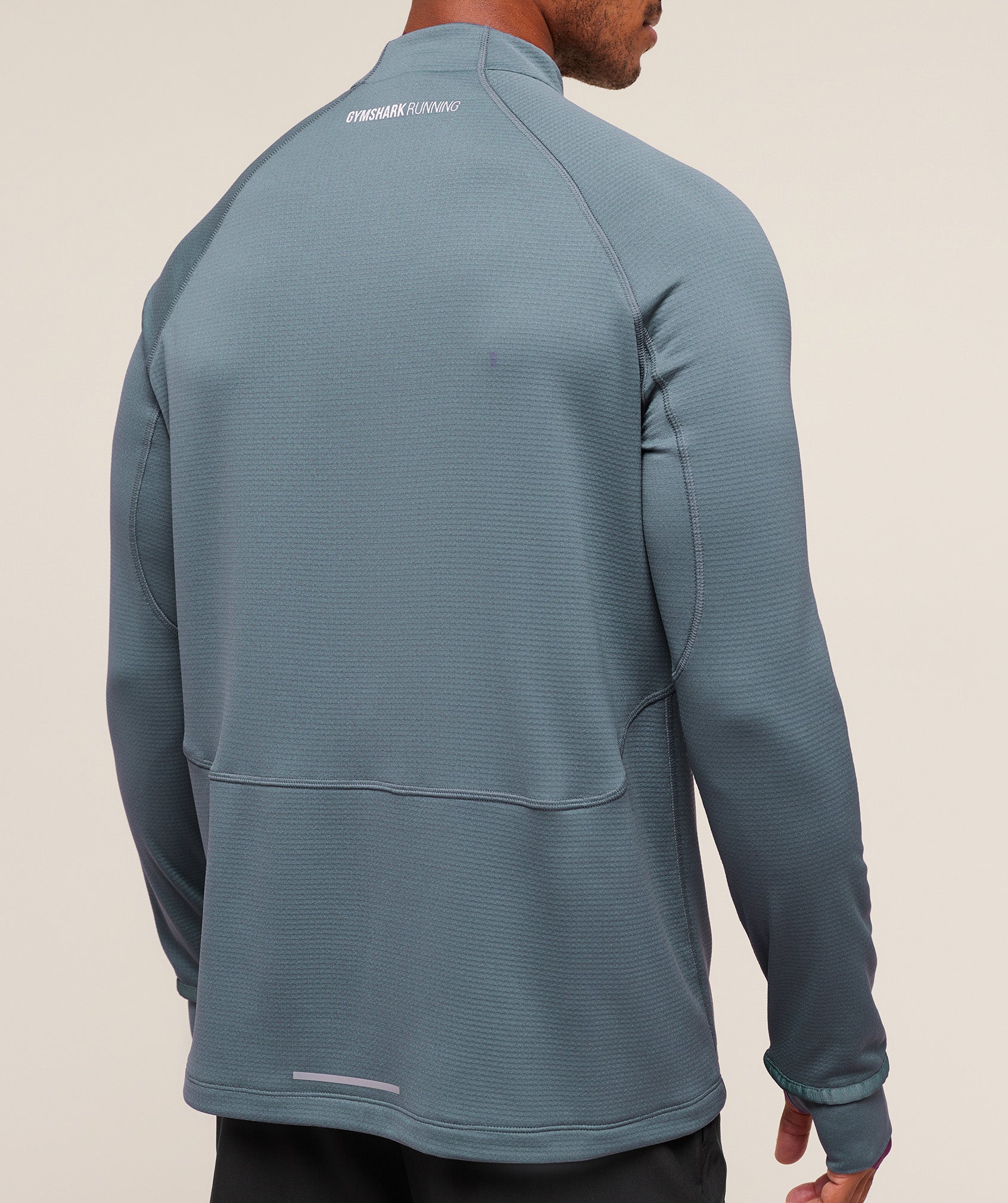 Gymshark Running 1/4 Zip - Iron Blue - Image 7