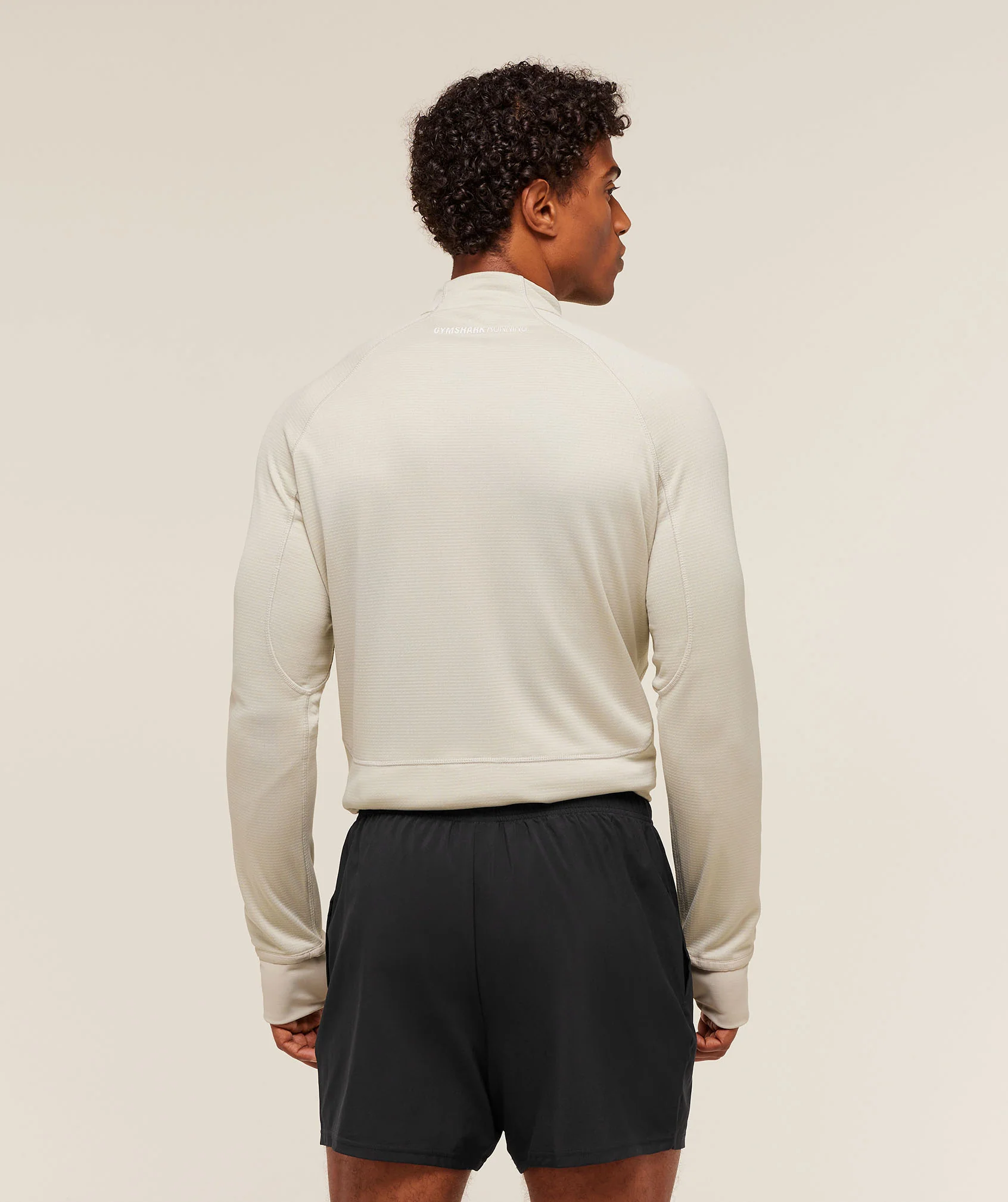 Gymshark Running 1/4 Zip - Pebble Grey - Image 2