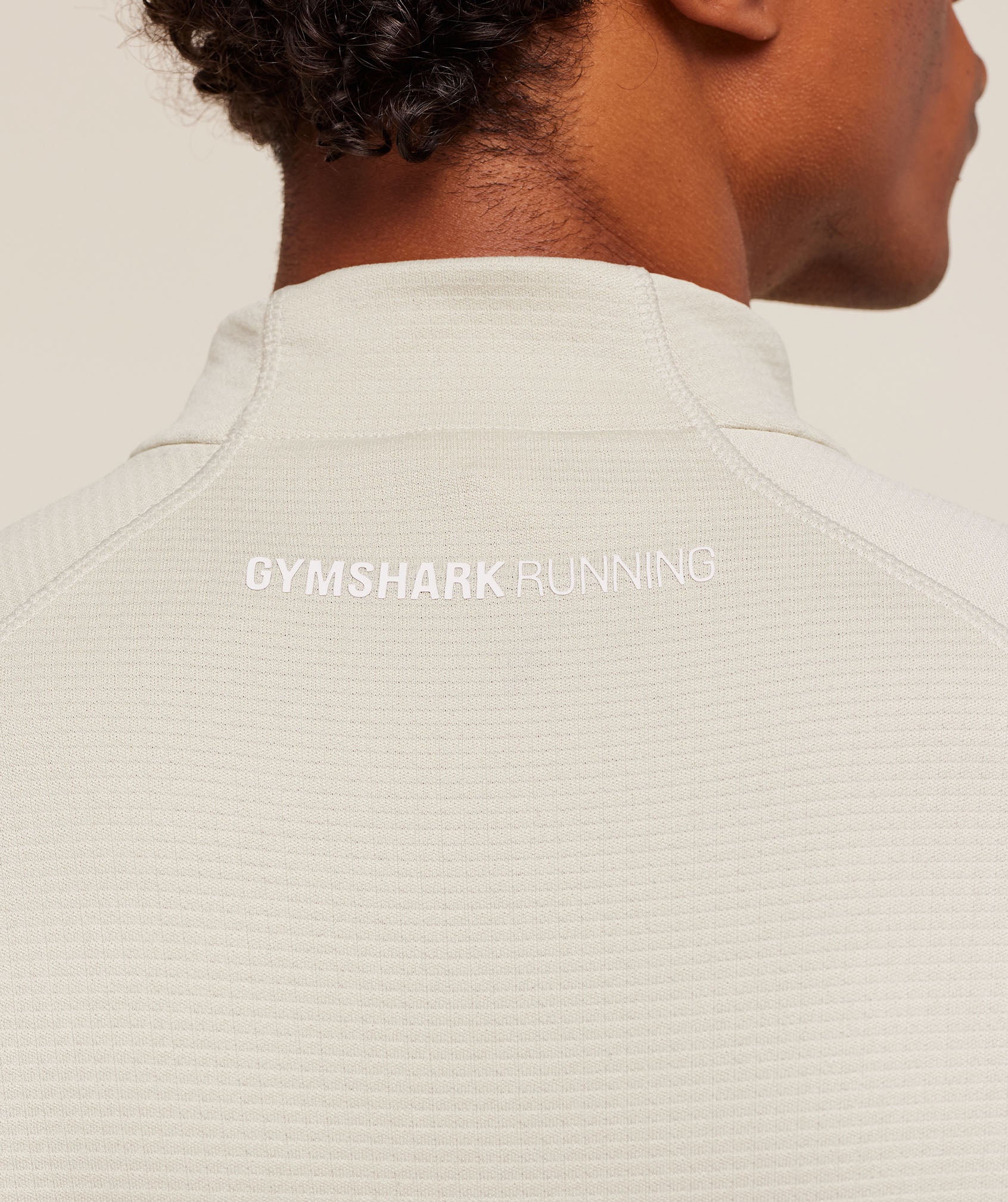 Gymshark Running 1/4 Zip - Pebble Grey - Image 5