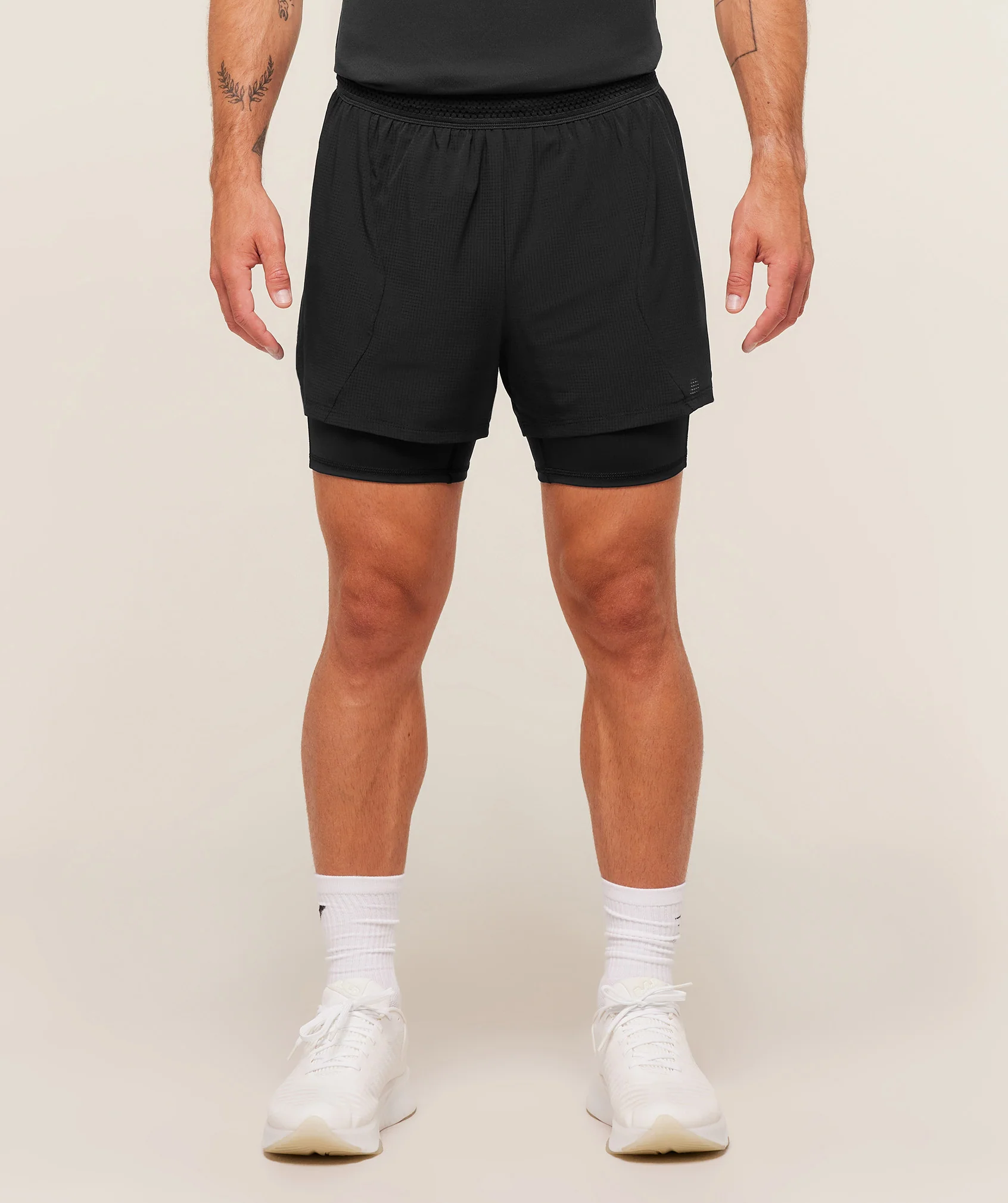 Gymshark Running 4" 2in1 Shorts - Black