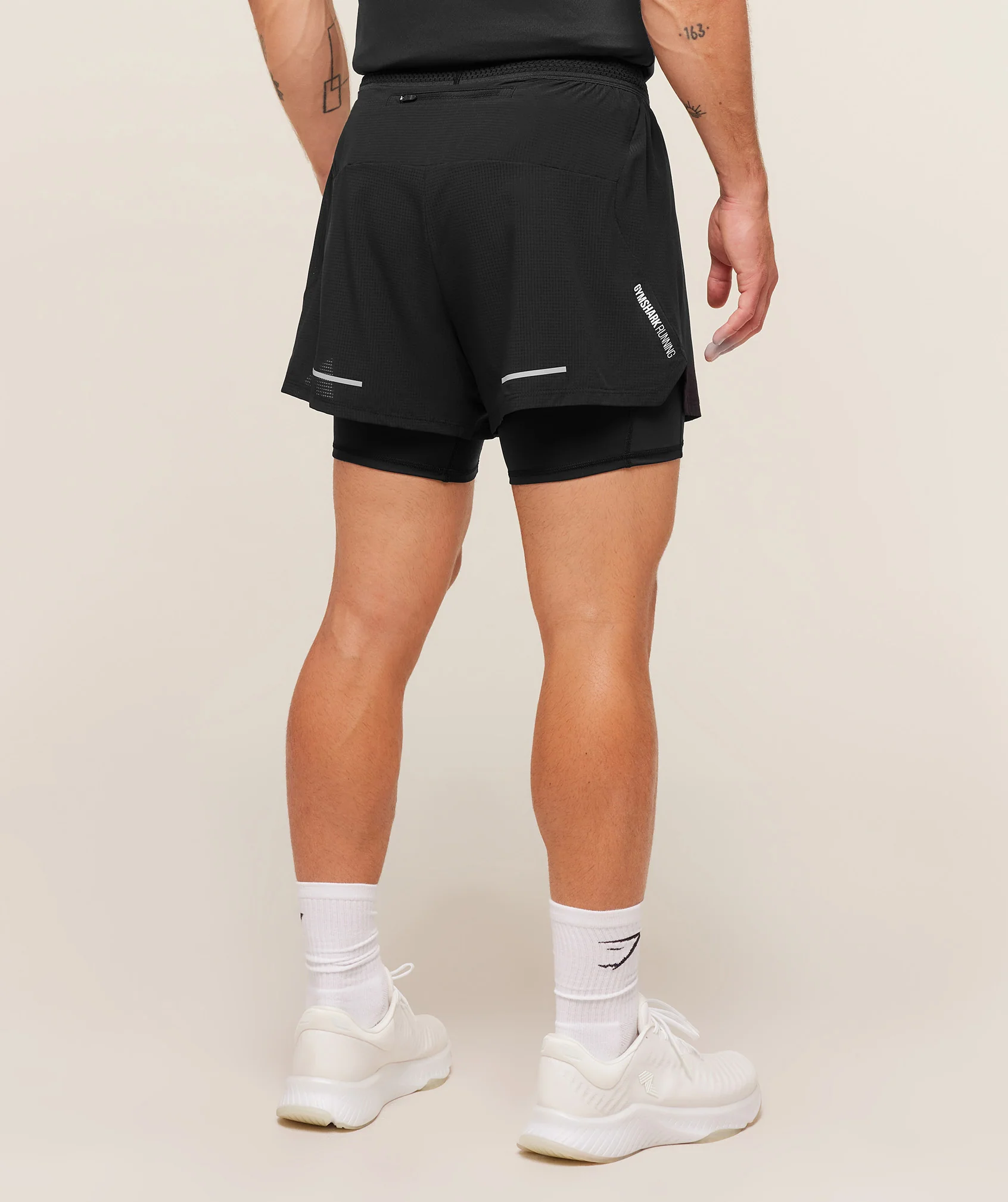 Gymshark Running 4" 2in1 Shorts - Black - Image 3