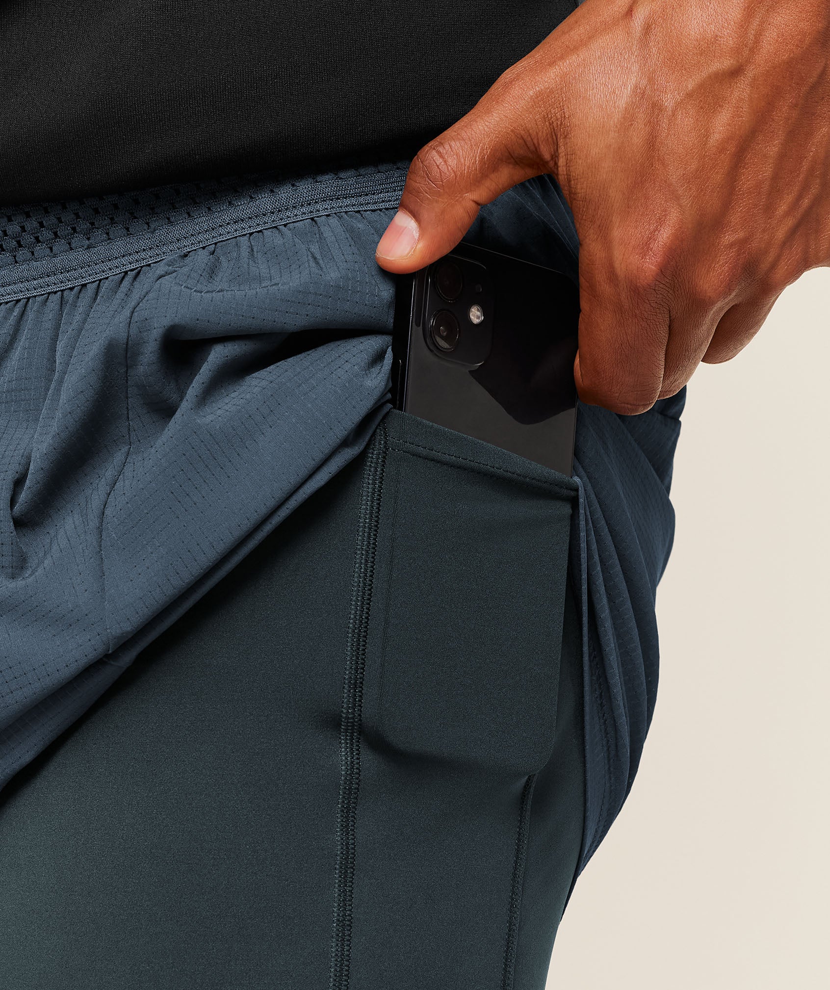 Gymshark Running 4" 2in1 Shorts - GS Stealth Blue/GS Deep Petrol Blue - Image 6