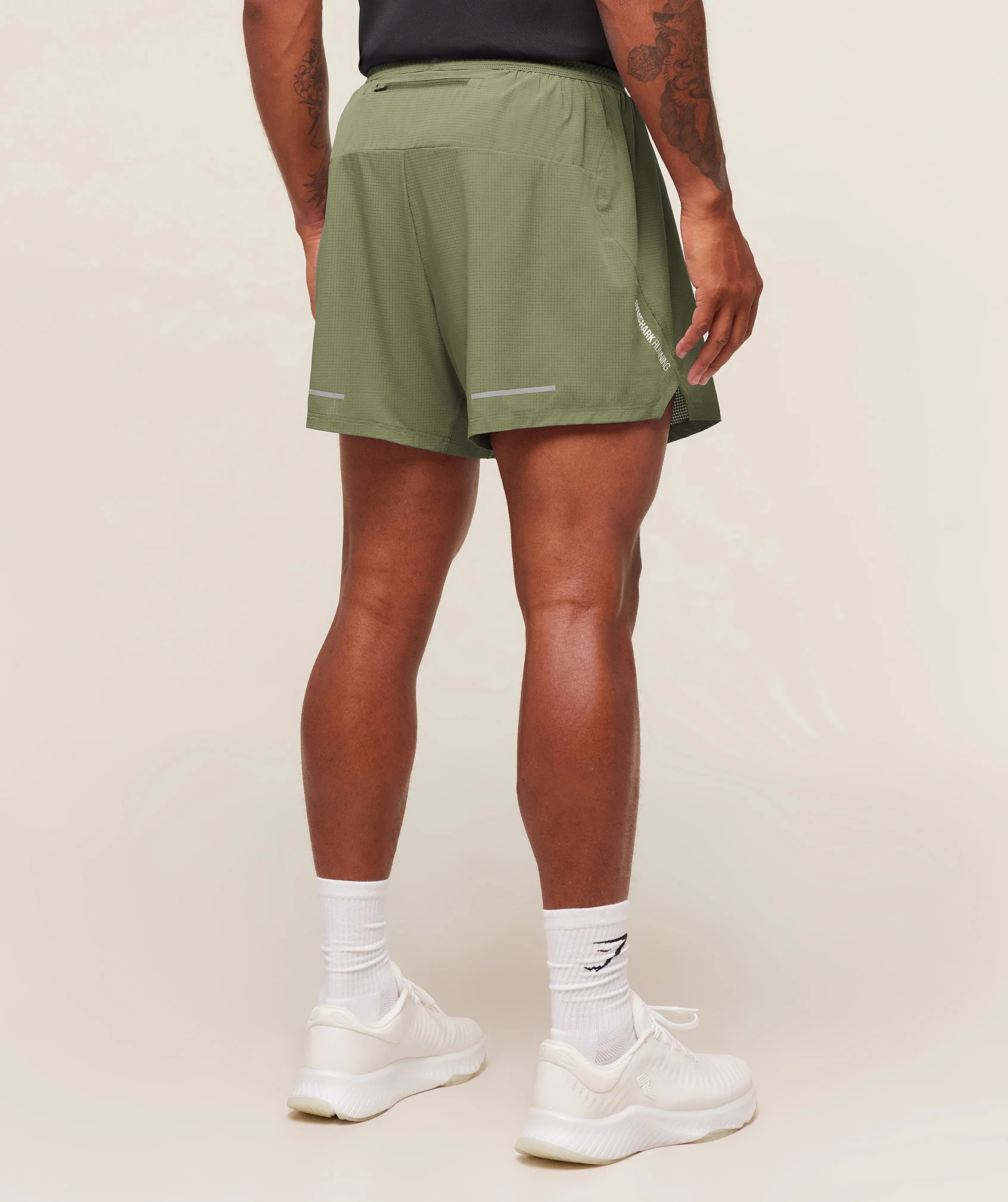 Gymshark Running 5" Shorts - GS Grounded Green - Image 3