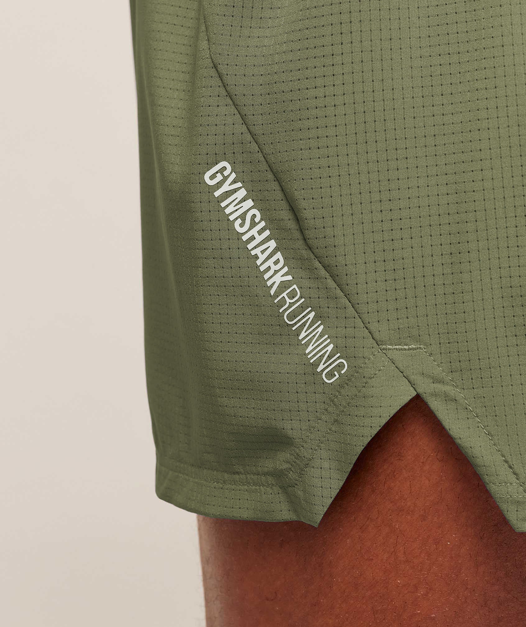 Gymshark Running 5" Shorts - GS Grounded Green - Image 5