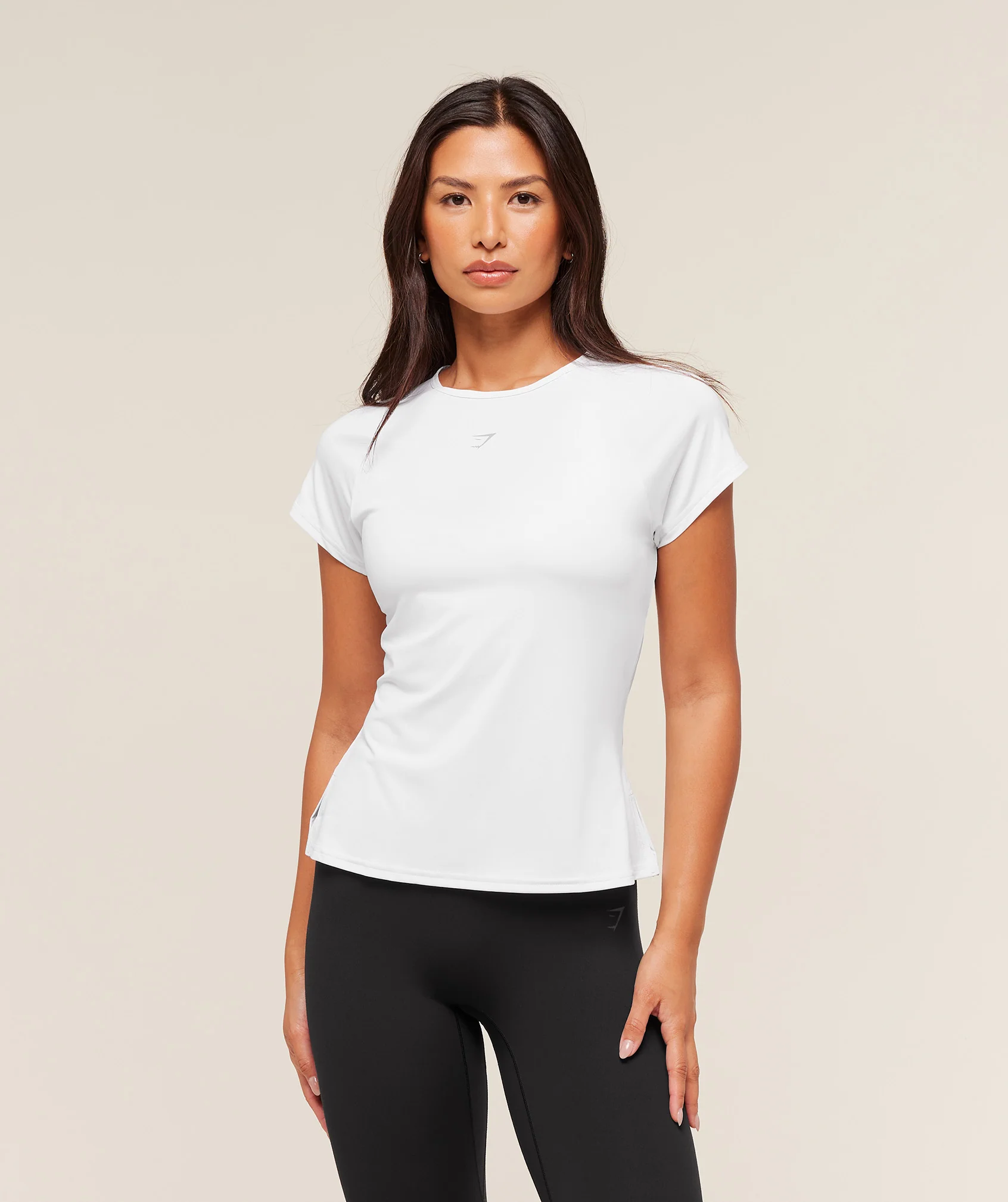 Gymshark Running Back Vent T-Shirt - White