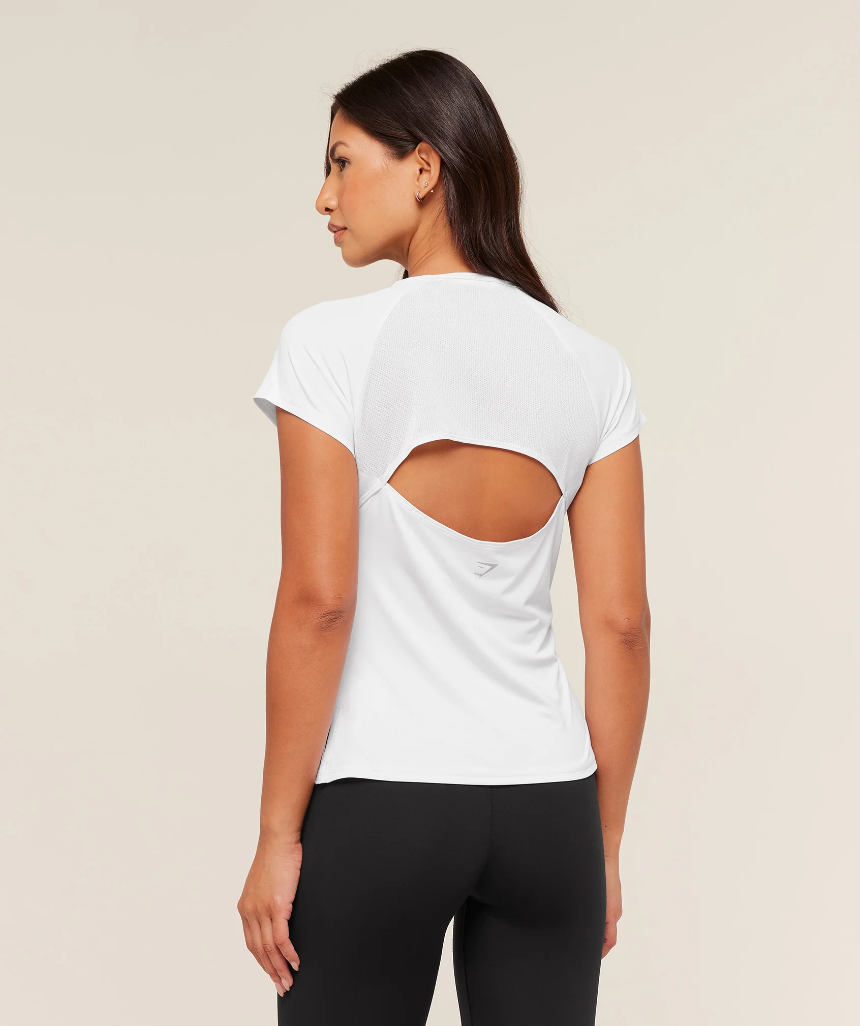 Gymshark Running Back Vent T-Shirt - White - Image 2