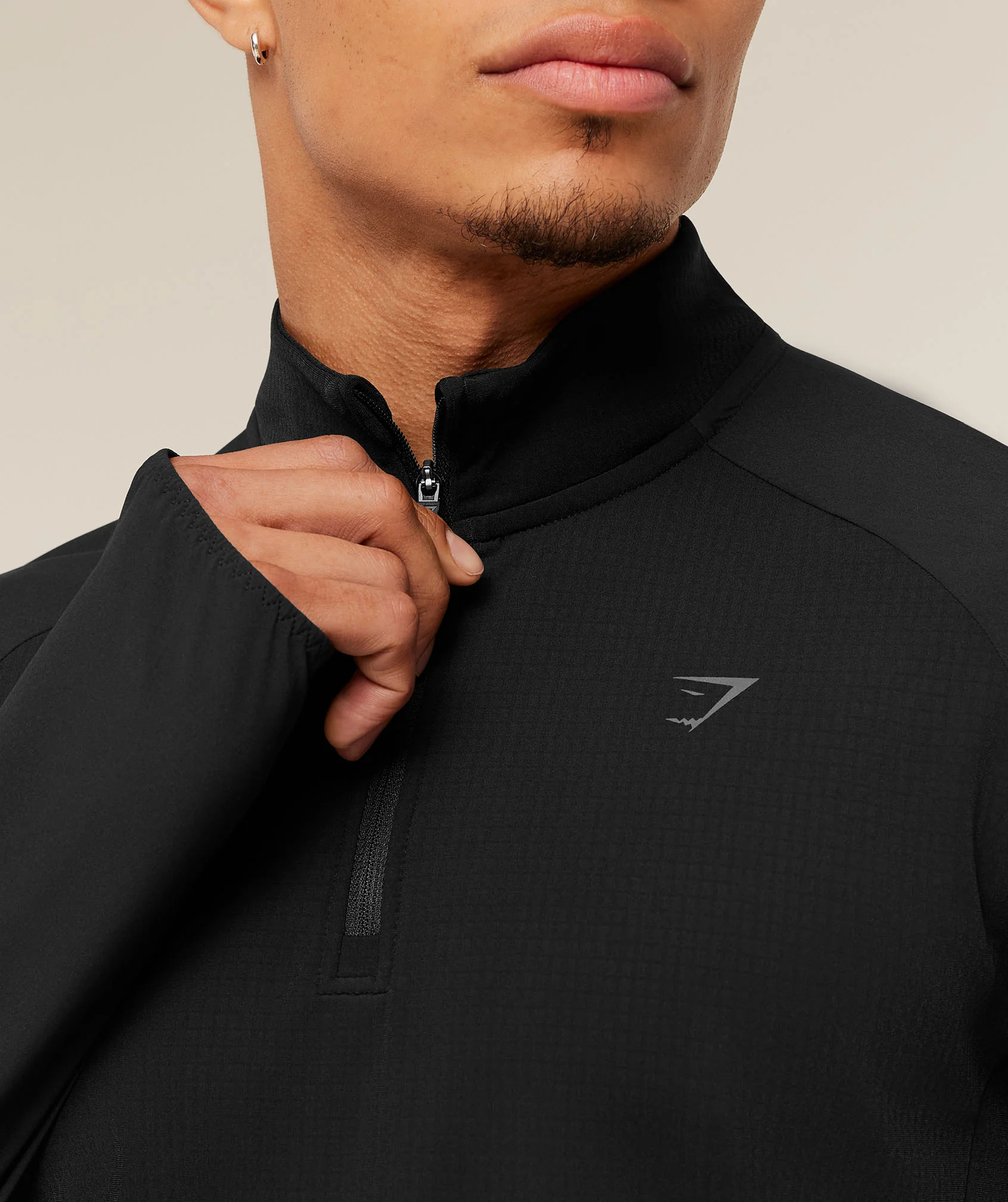 Gymshark Running Elite 1/4 Zip - Black - Image 5