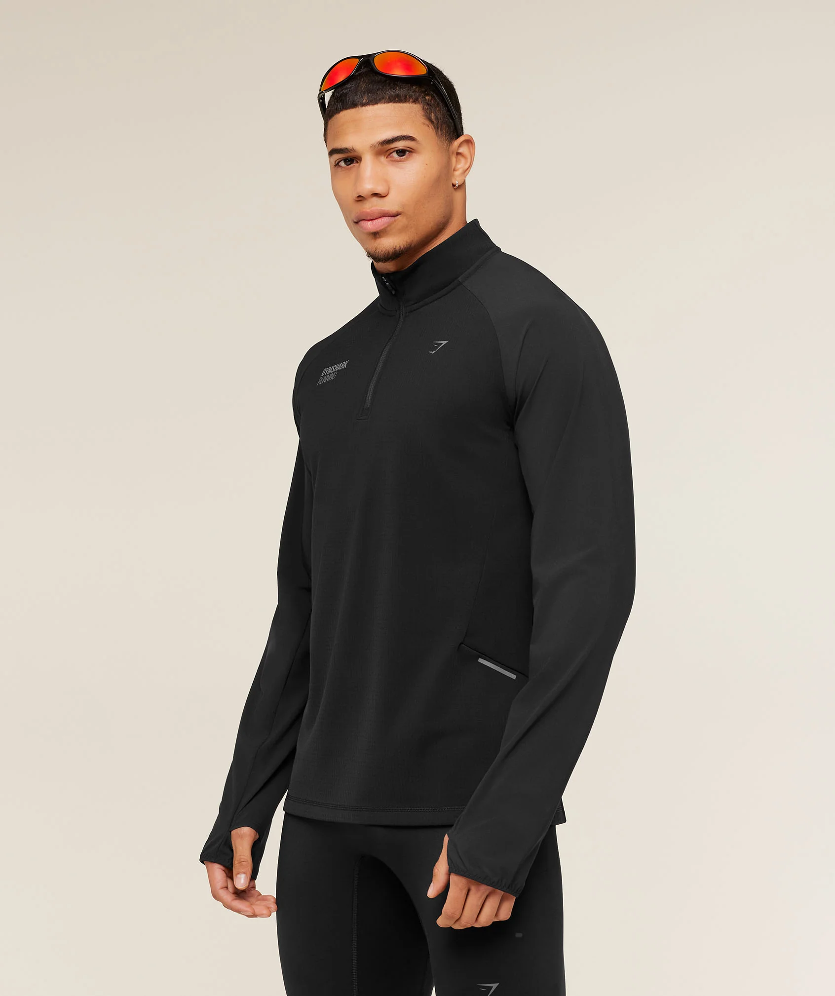 Gymshark Running Elite 1/4 Zip - Black - Image 6