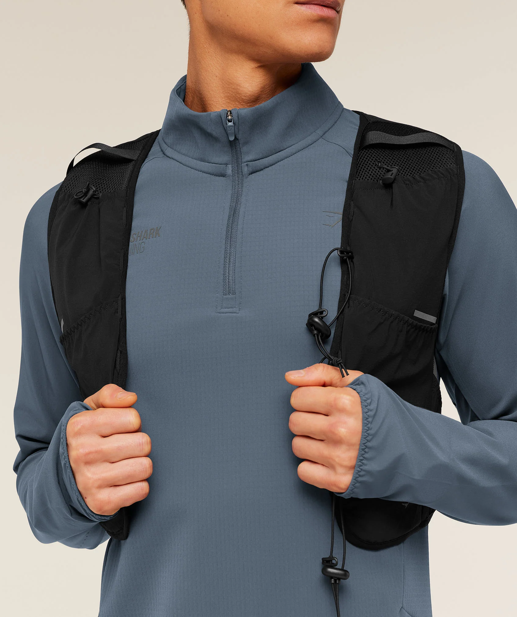 Gymshark Running Elite 1/4 Zip - Titanium Blue - Image 5