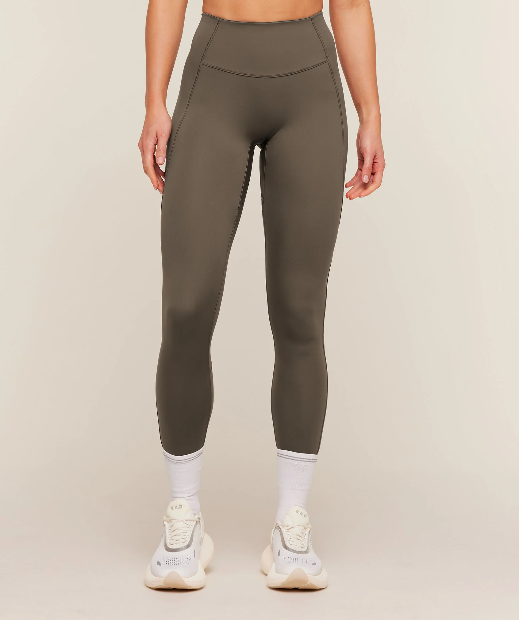 Gymshark Running Elite Leggings - Camo Brown