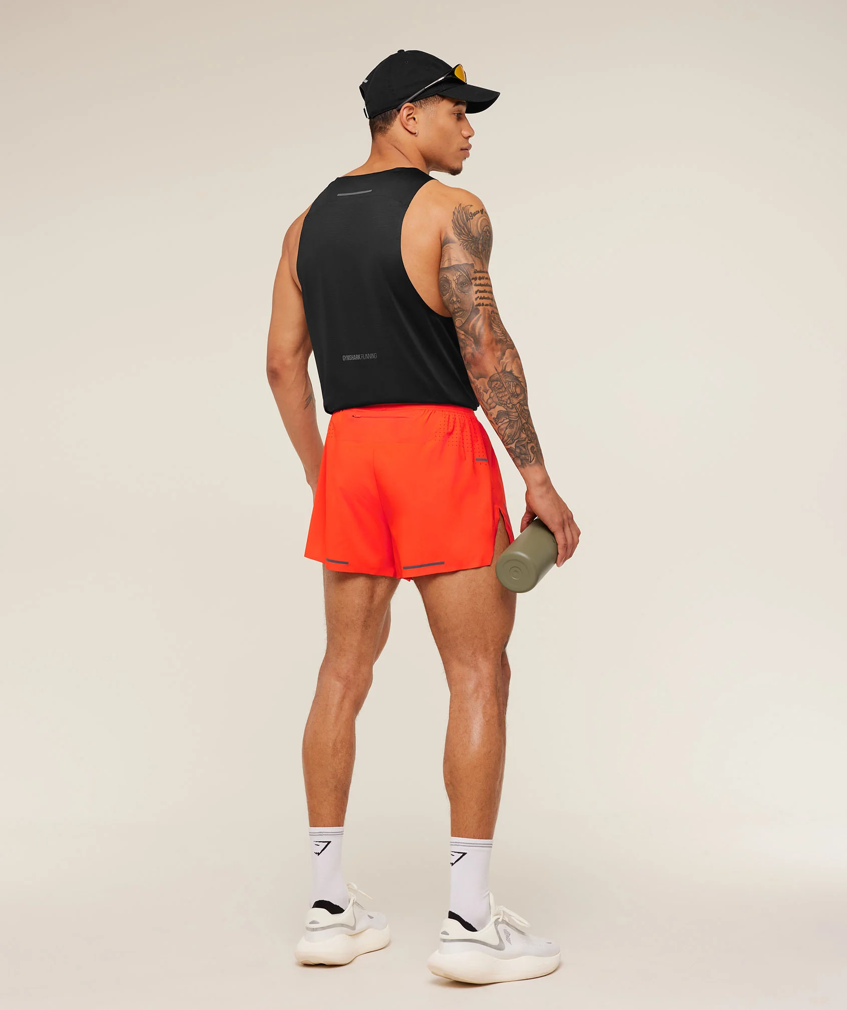 Gymshark Running Elite Race 5" Short - Electric Orange - Image 4