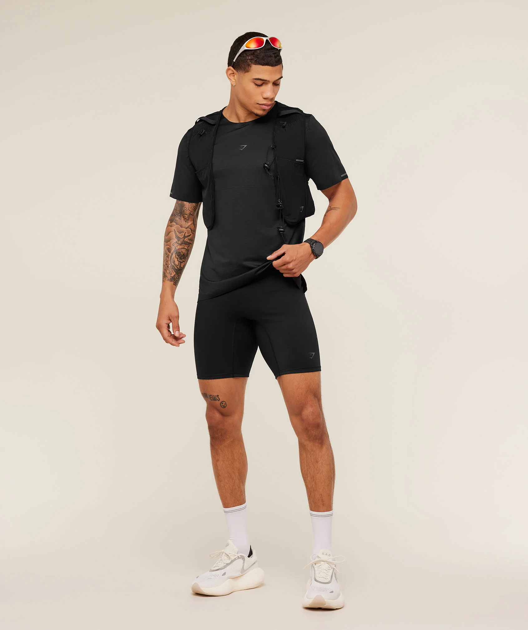 Gymshark Running Elite T-Shirt - Black - Image 9
