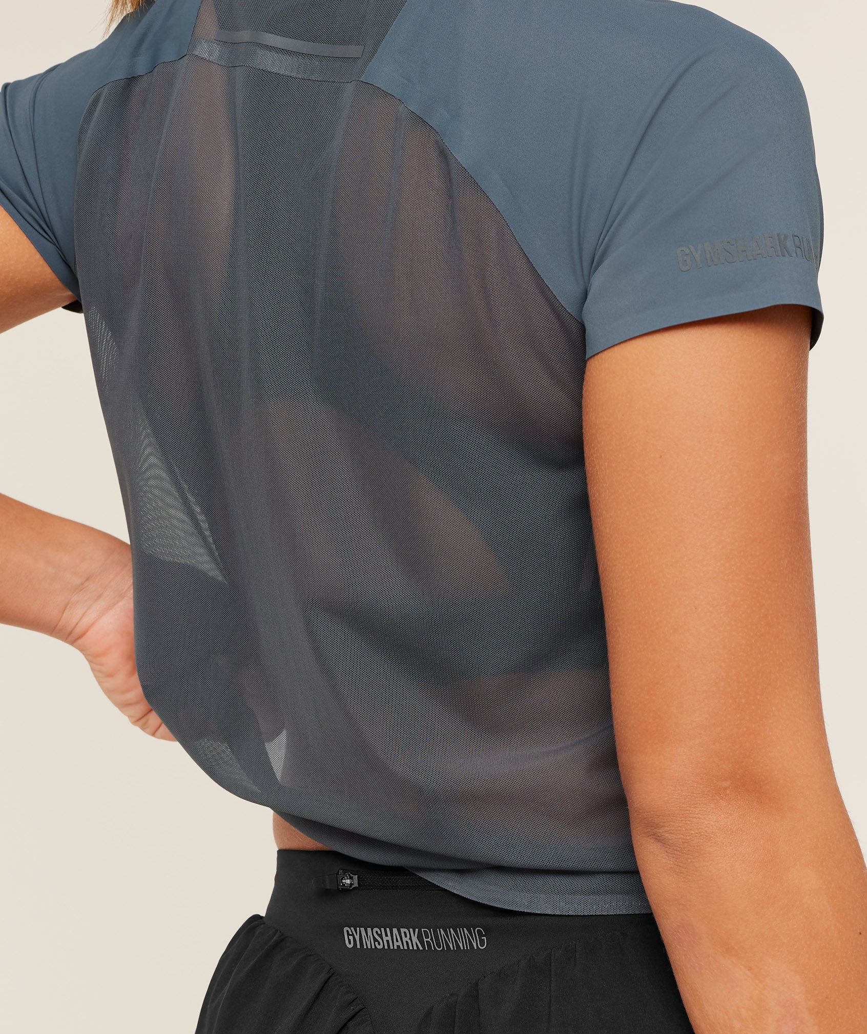 Gymshark Running Elite T-Shirt - Titanium Blue - Image 5